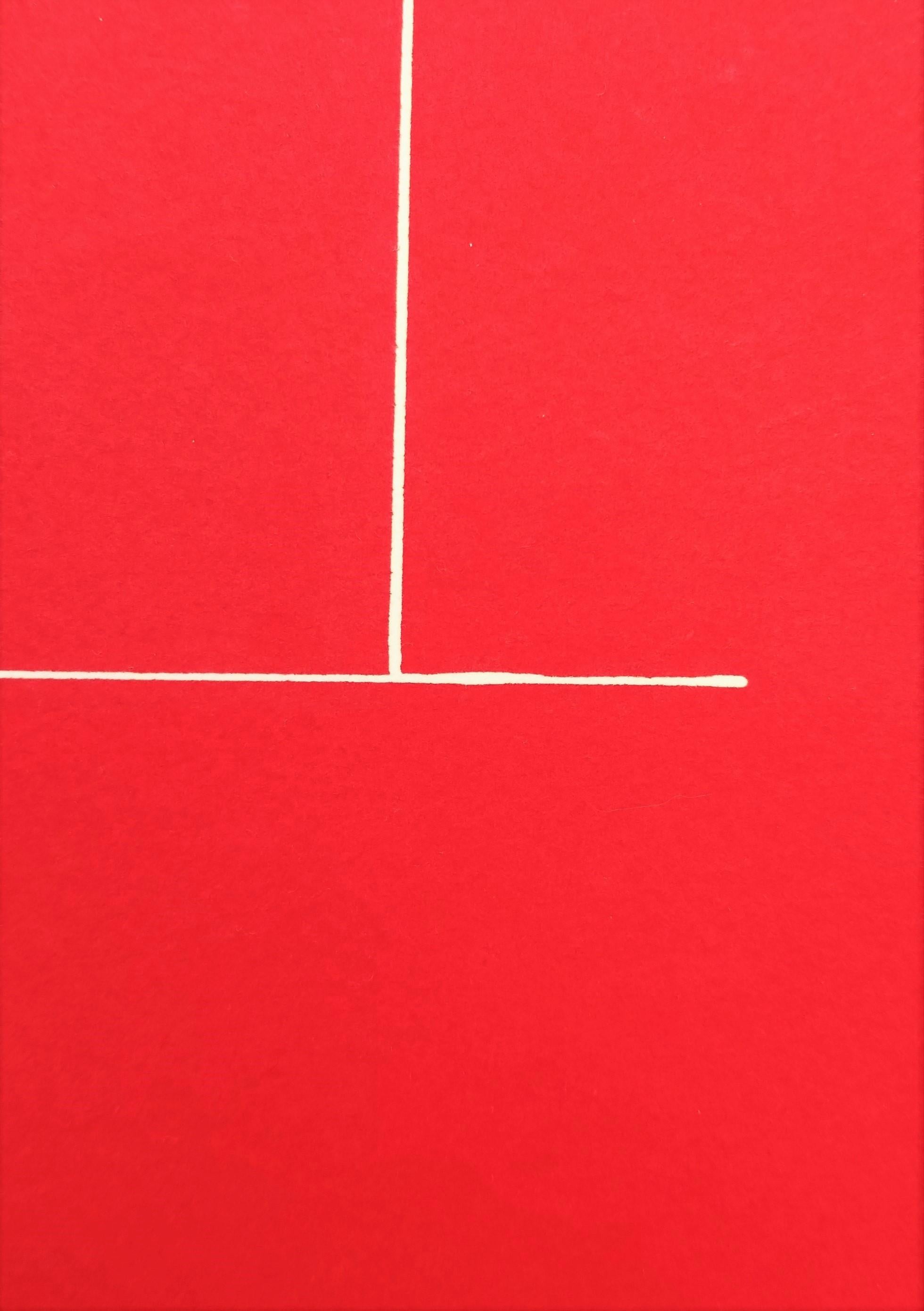 Sans titre (rouge) /// Expressionnisme abstrait Robert Motherwell Sérigraphie minimaliste en vente 11