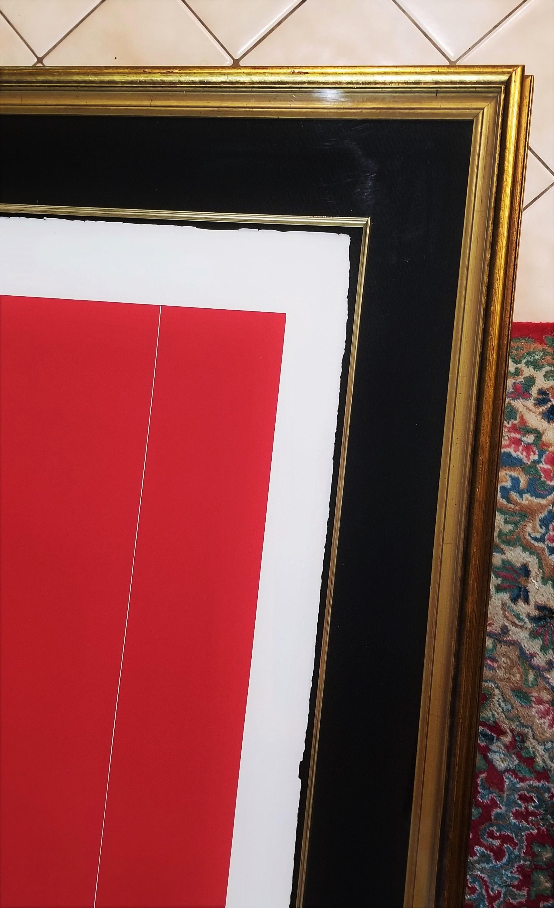 Untitled (Red) /// Abstract Expressionism Robert Motherwell Screenprint Minimal For Sale 15