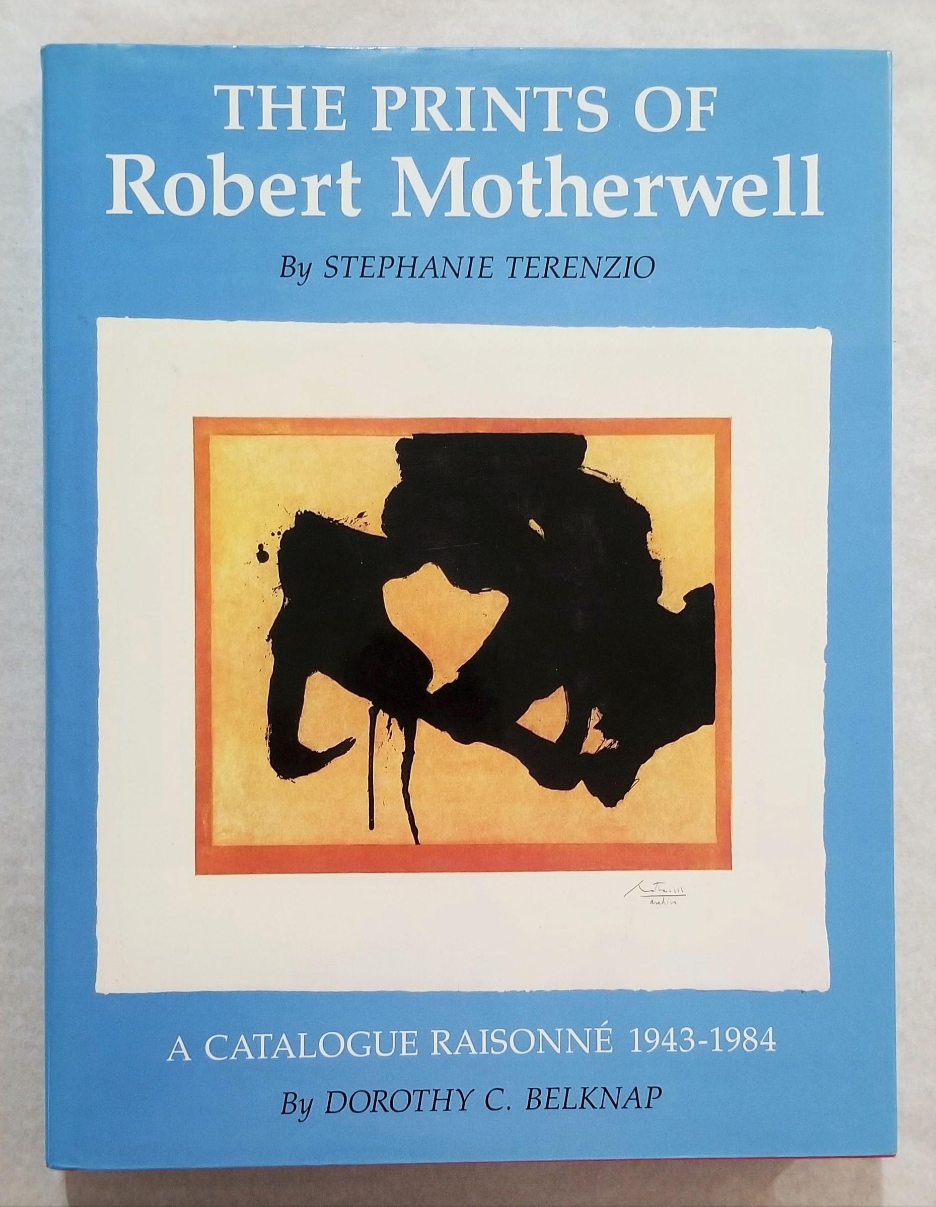 Sans titre (rouge) /// Expressionnisme abstrait Robert Motherwell Sérigraphie minimaliste en vente 19