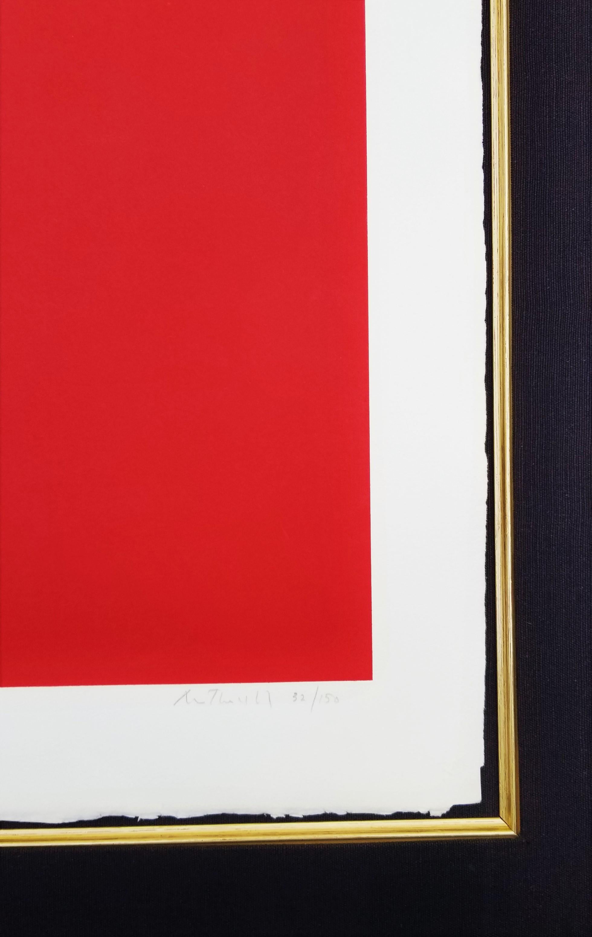 Untitled (Red) /// Abstract Expressionism Robert Motherwell Screenprint Minimal For Sale 6