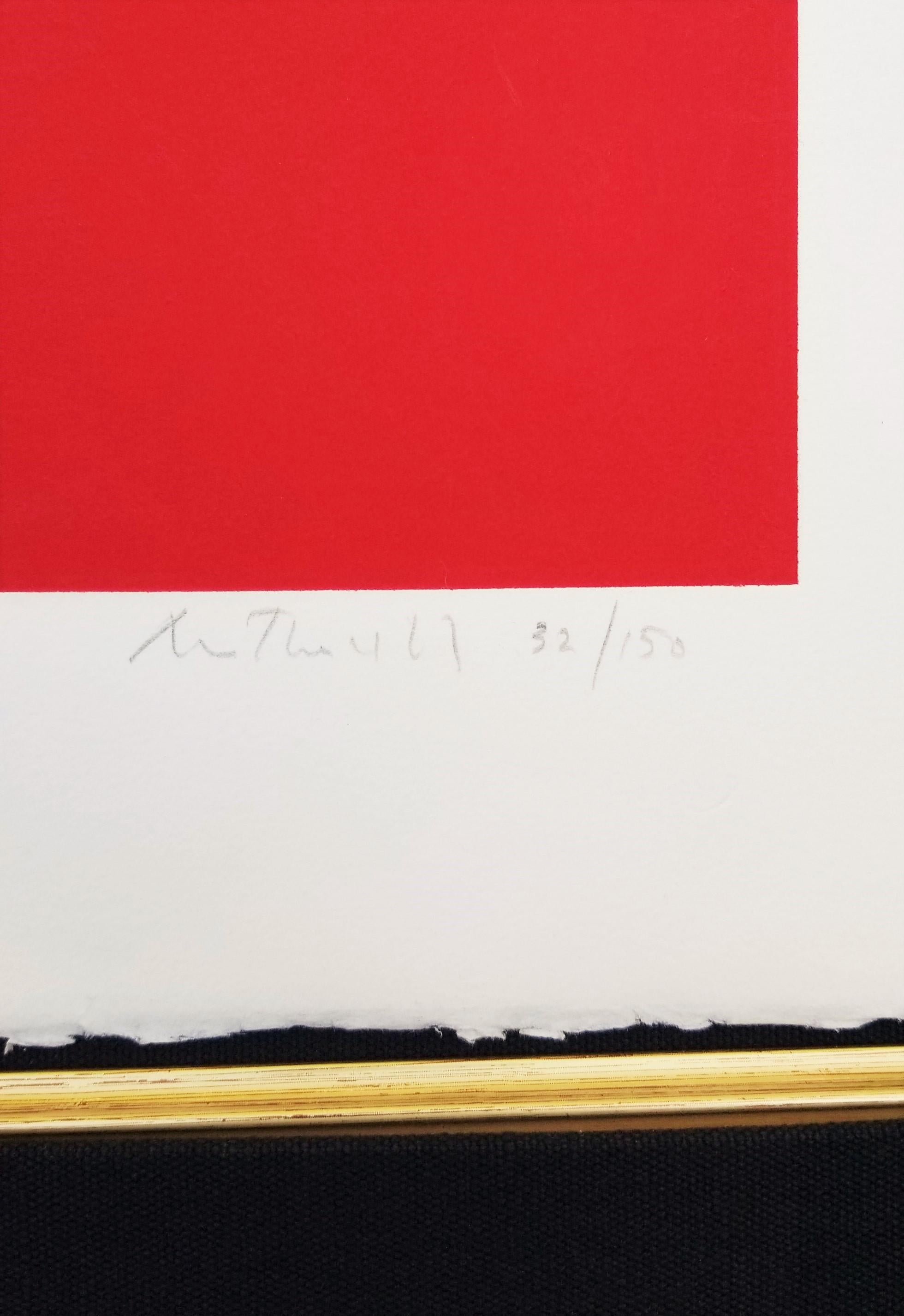 Sans titre (rouge) /// Expressionnisme abstrait Robert Motherwell Sérigraphie minimaliste en vente 7