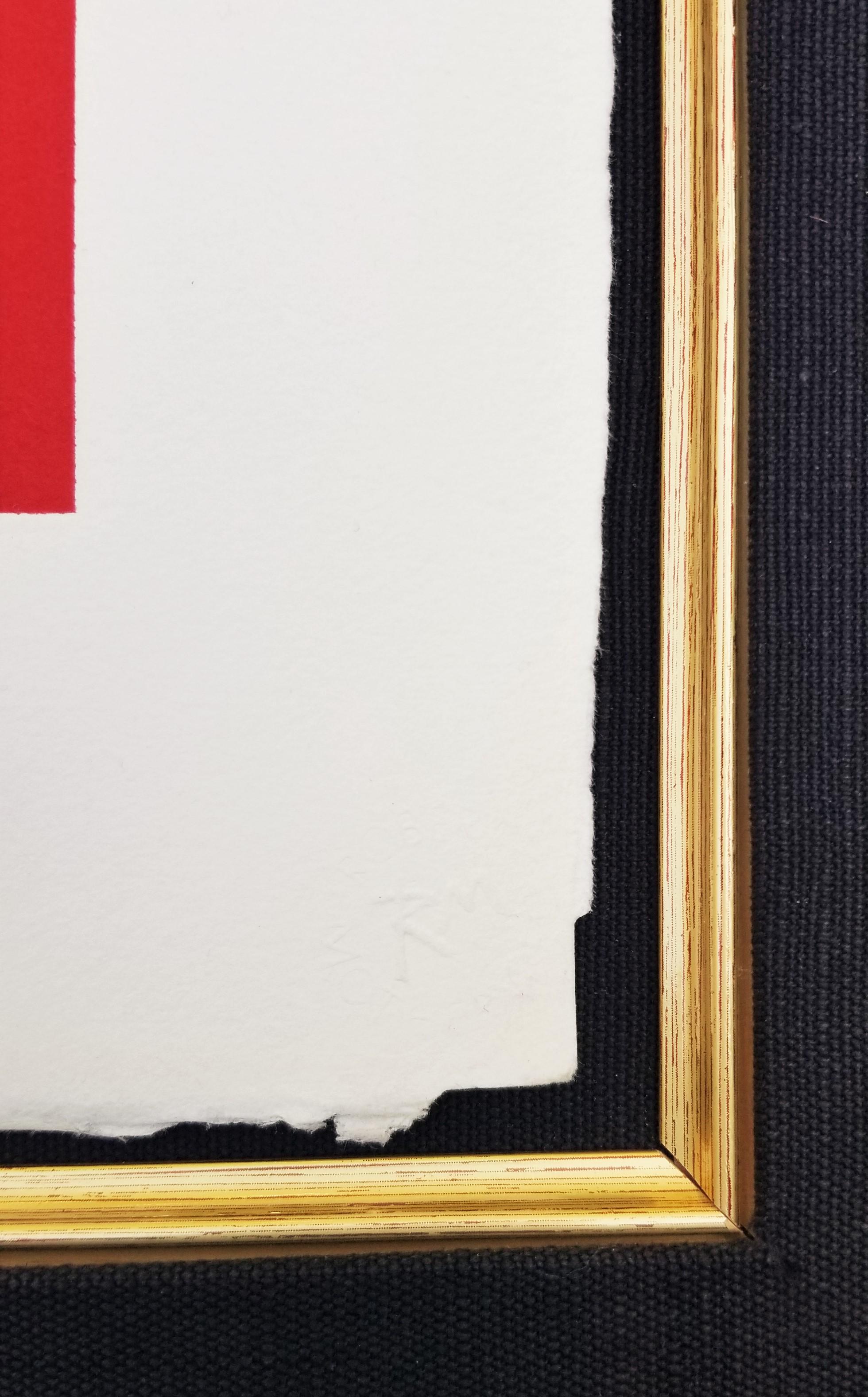 Sans titre (rouge) /// Expressionnisme abstrait Robert Motherwell Sérigraphie minimaliste en vente 8