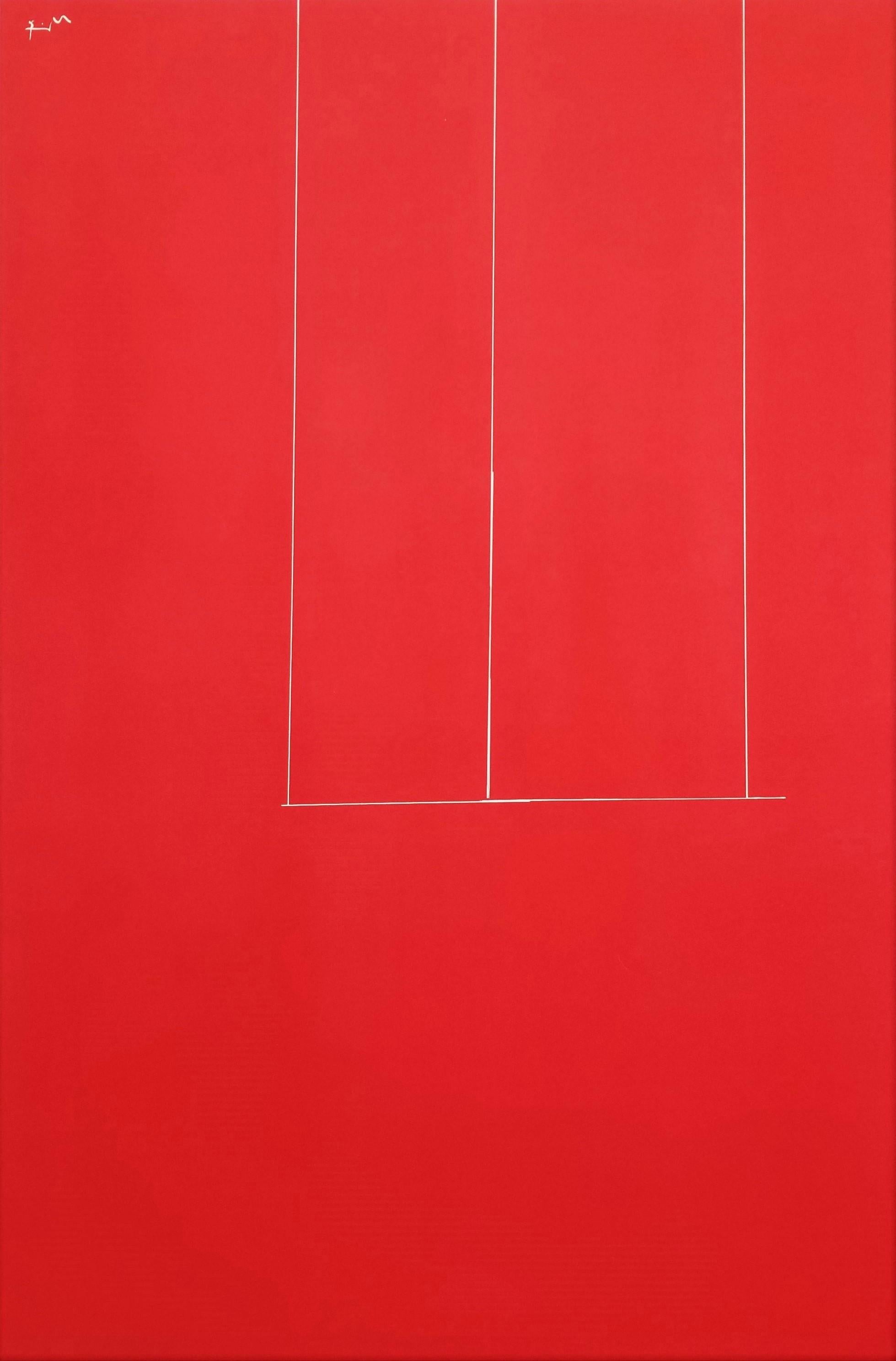 Untitled (Red) /// Abstract Expressionism Robert Motherwell Screenprint Minimal