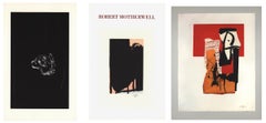 Vintage-Ankündigungen zur Ausstellung von Robert Motherwell im Vintage-Stil (Set von 3)