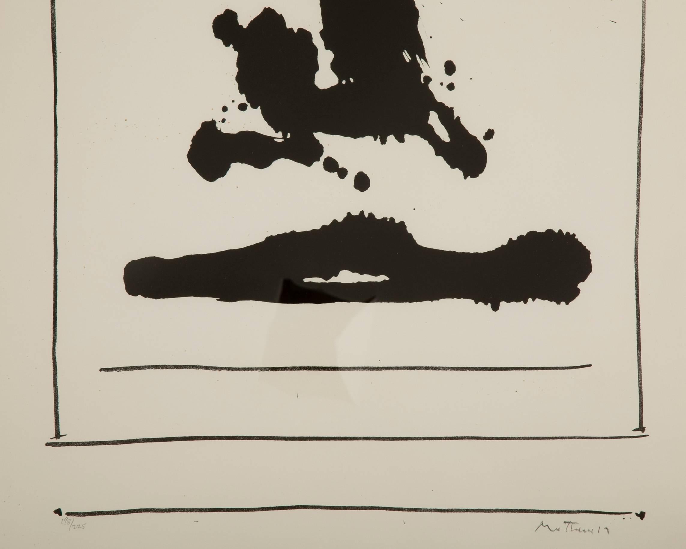 Mid-Century Modern Robert Motherwell, Untitled For Sale