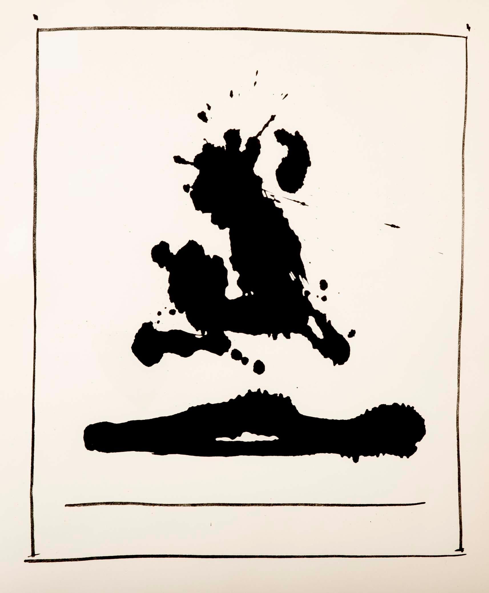 A lithograph by Robert Motherwell. 