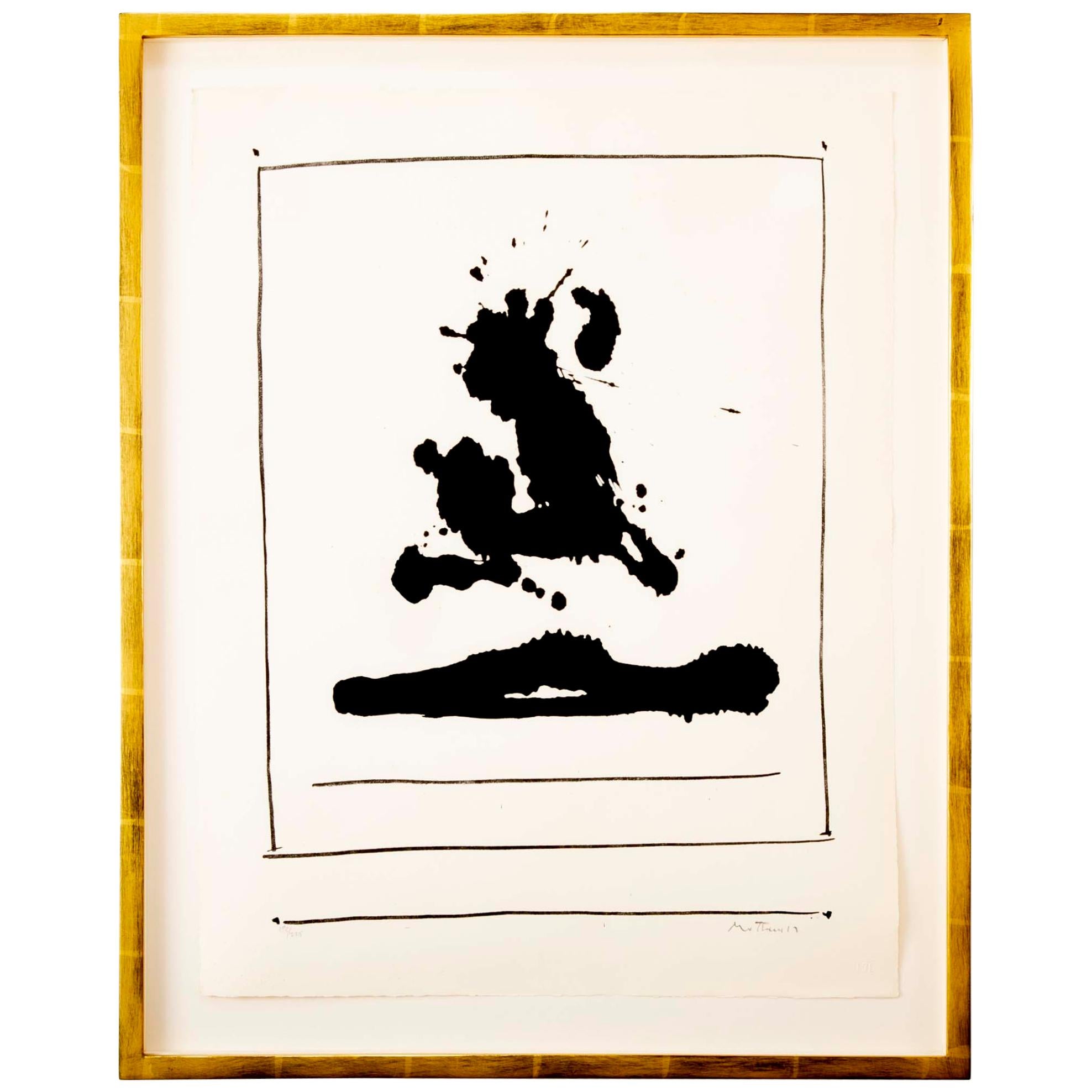 Robert Motherwell, Untitled Lithograph on Arches Paper