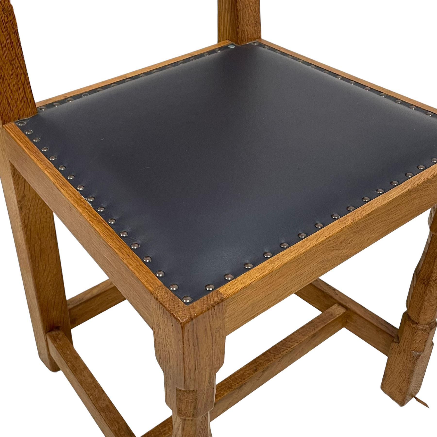 Robert Theman Table de salle à manger 6′ et ensemble de 6 chaises de salle à manger en cuir. en vente 7