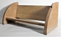 Robert 'Mouseman' Thompson Folk Art Carved Oak Desk Top Book Trough or Stand