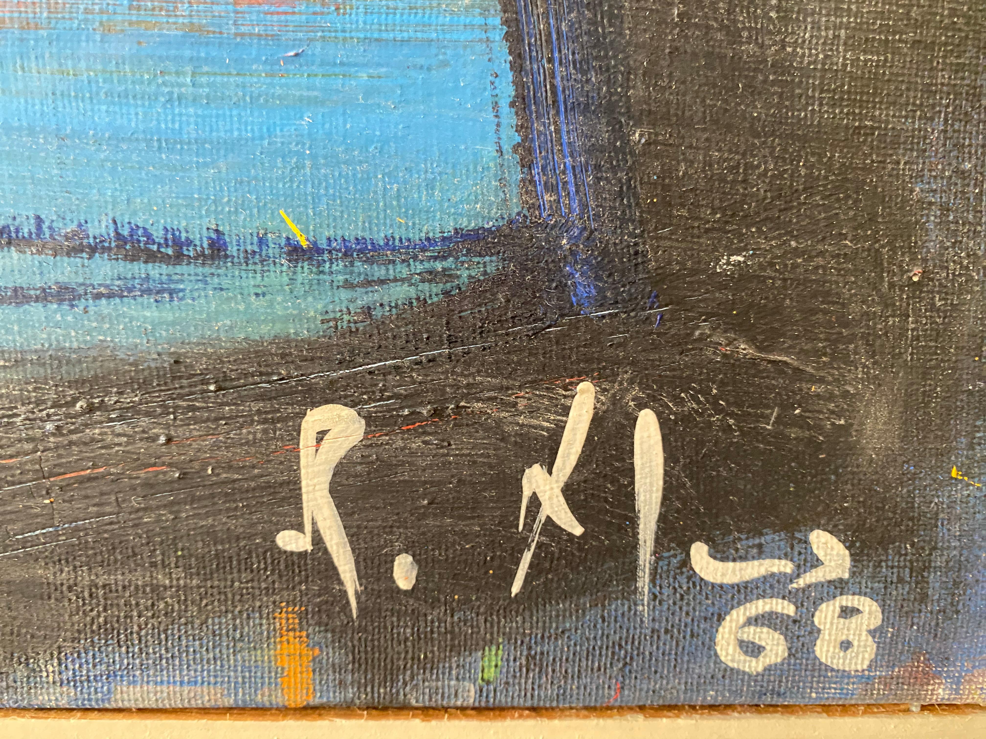 Robert The Mus  Senza titolo 4 - Abstract Painting Arancia di Robert Mus