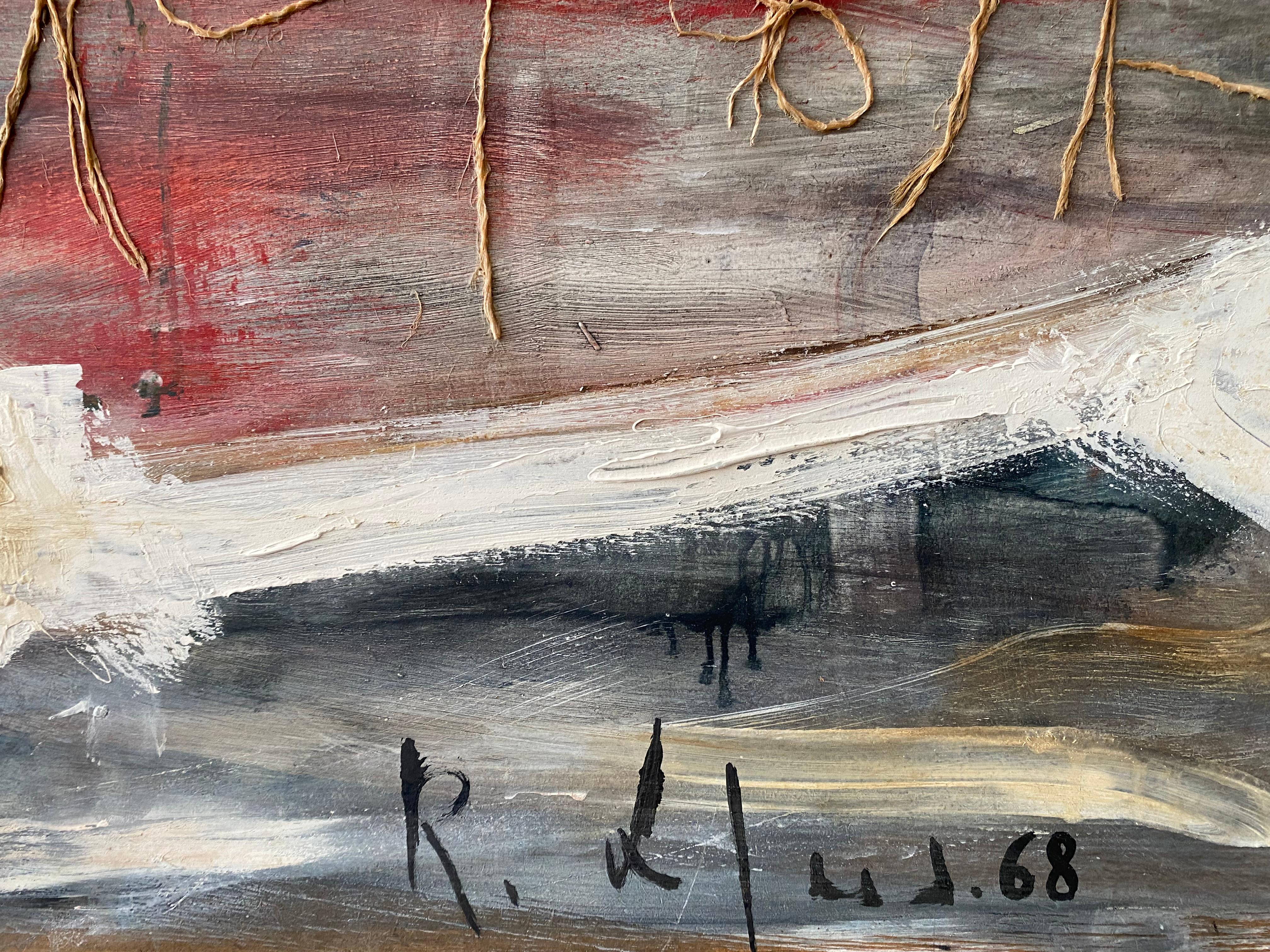 Robert The Mus  Senza titolo 7 - Abstract Painting Marrone di Robert Mus