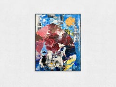 Misfit Moon Pie, technique mixte sur toile