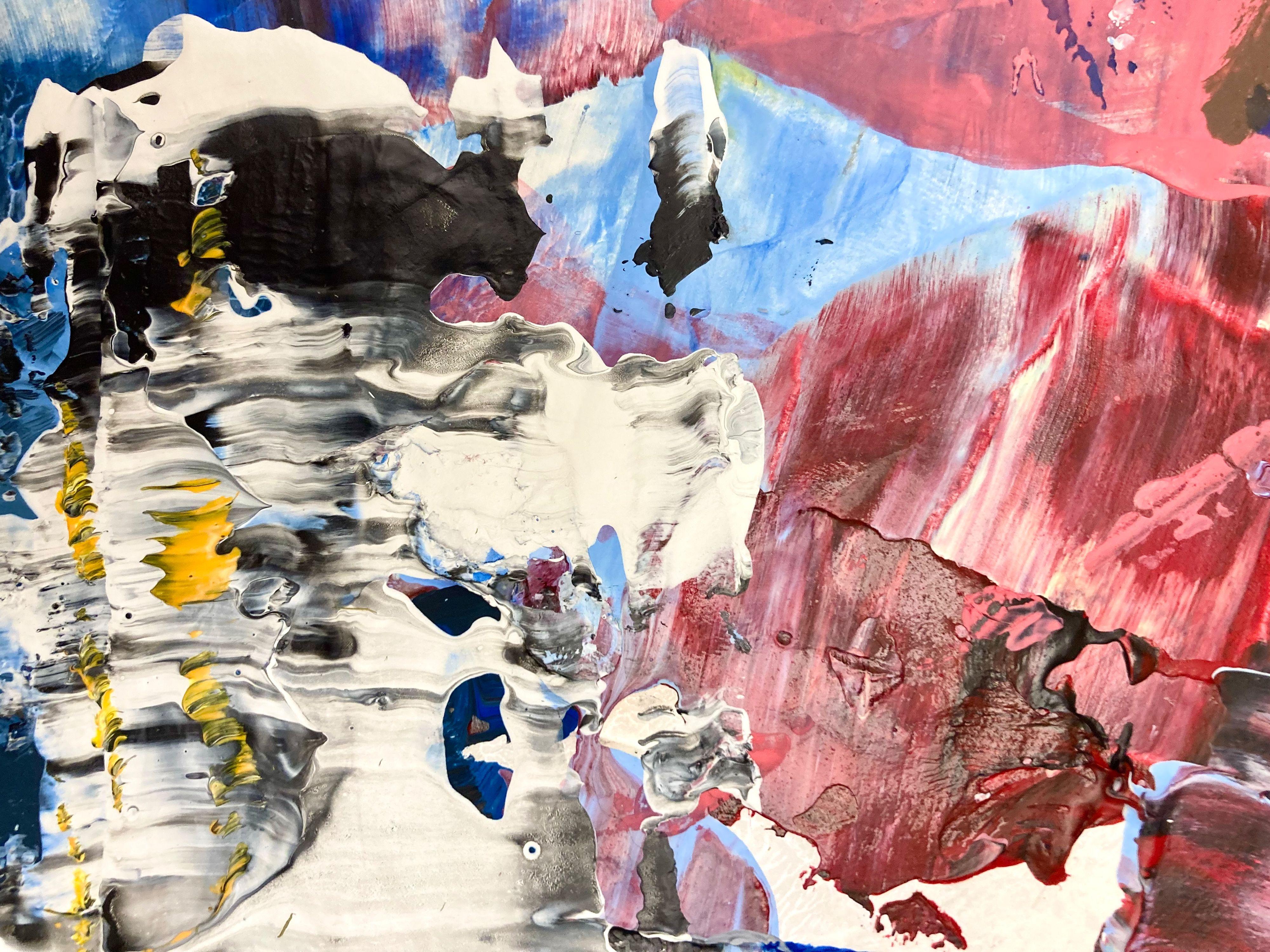Misfit Moon Pie, Mixed Media on Canvas For Sale 2