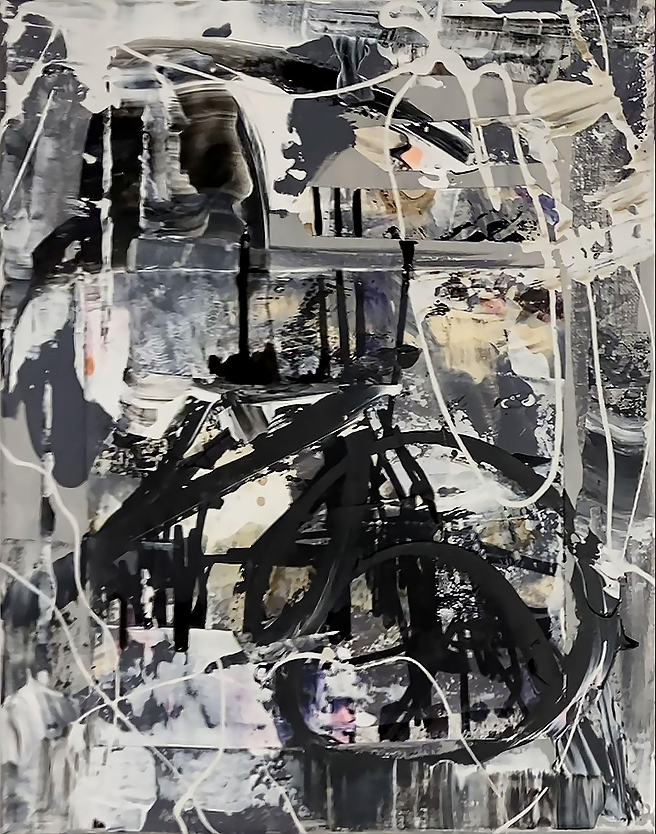 Frazione muta - Dittico (due dipinti), tecnica mista su tela - Mixed Media Art Astratto di Robert Musser