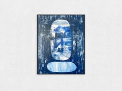 The Bluest Spring on the High Hill, technique mixte sur toile