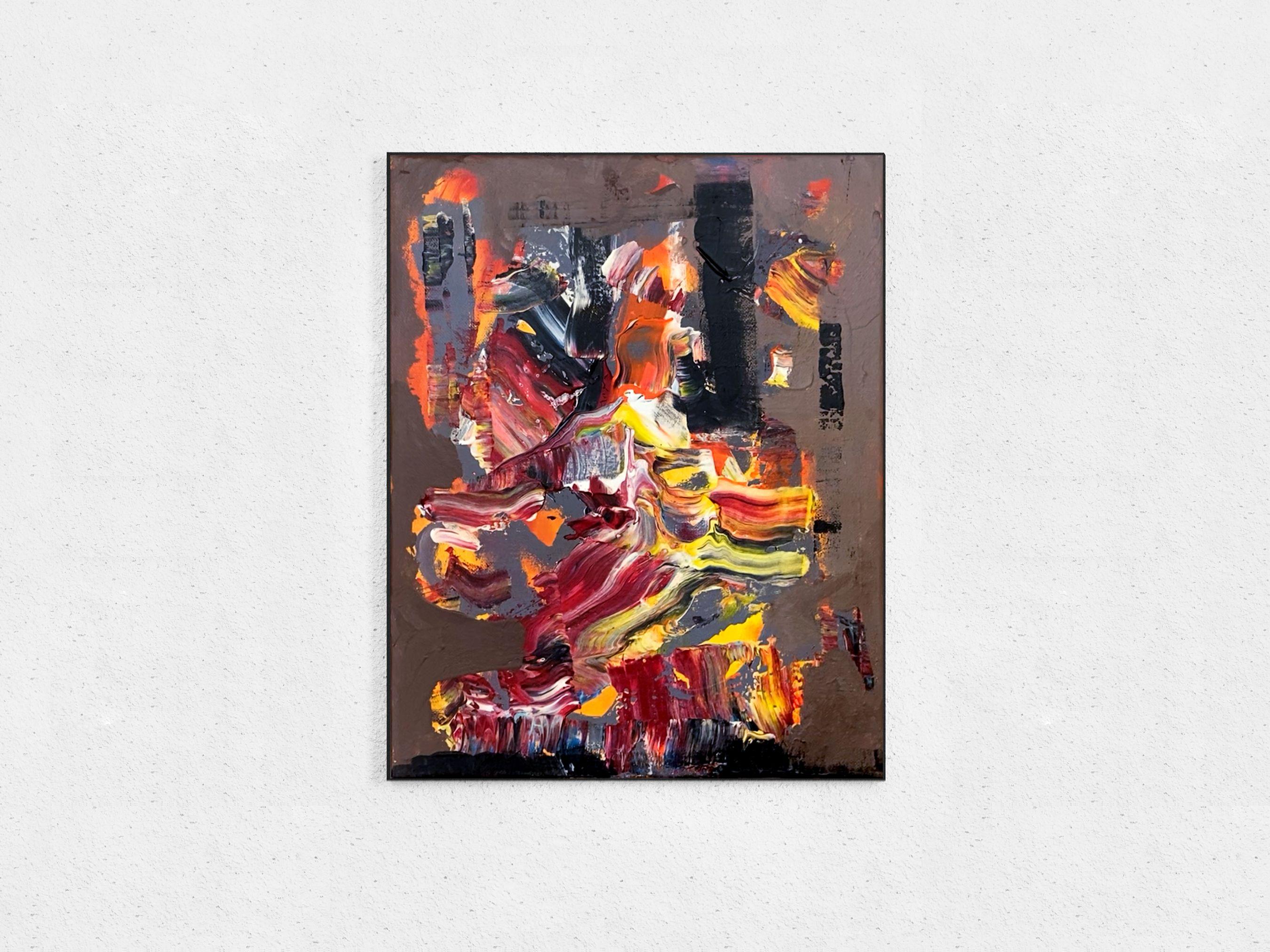 Campamento, Pintura, Acrílico sobre lienzo - Painting de Robert Musser