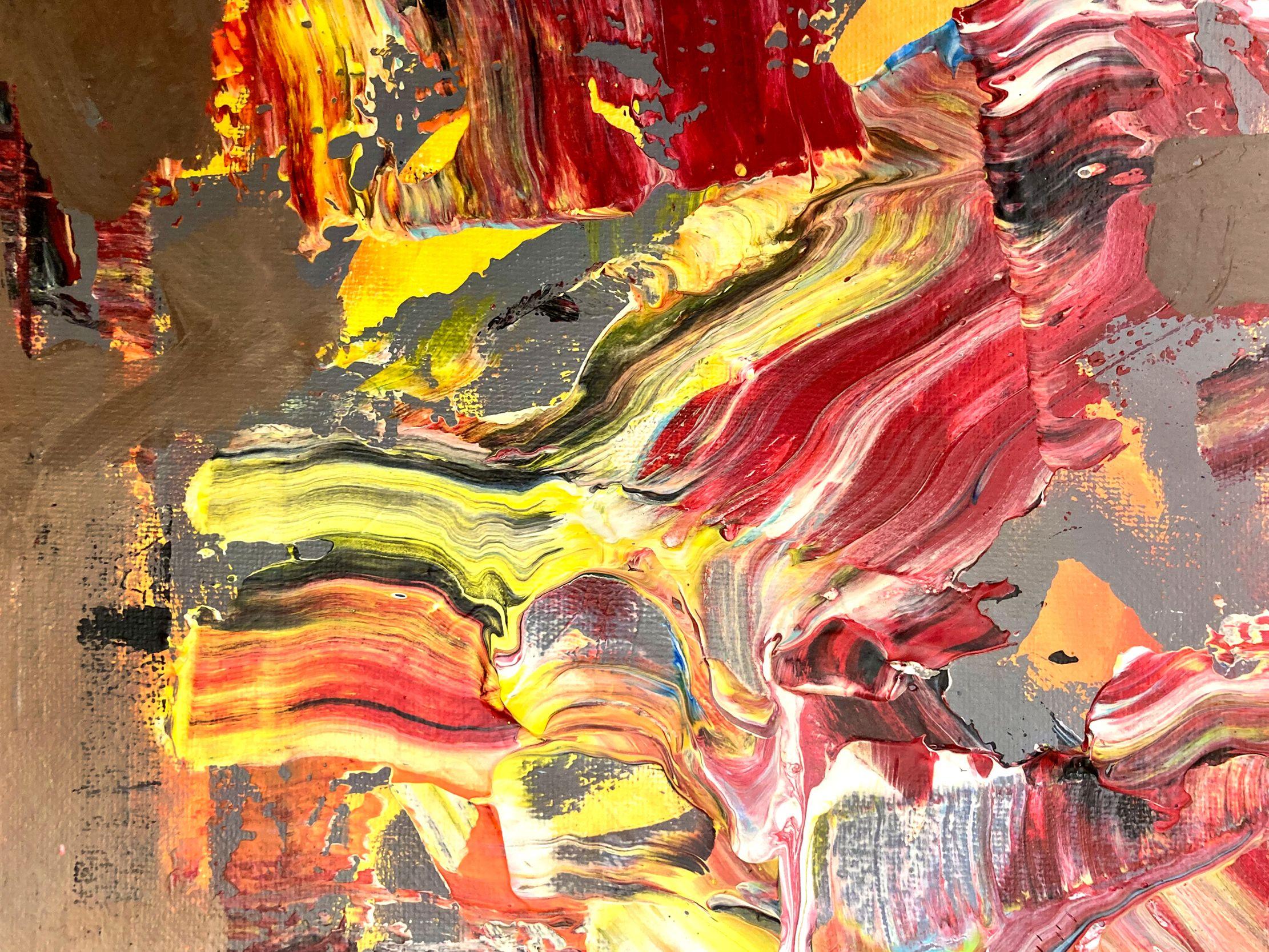 Campamento, Pintura, Acrílico sobre lienzo - Abstract Painting Negro de Robert Musser