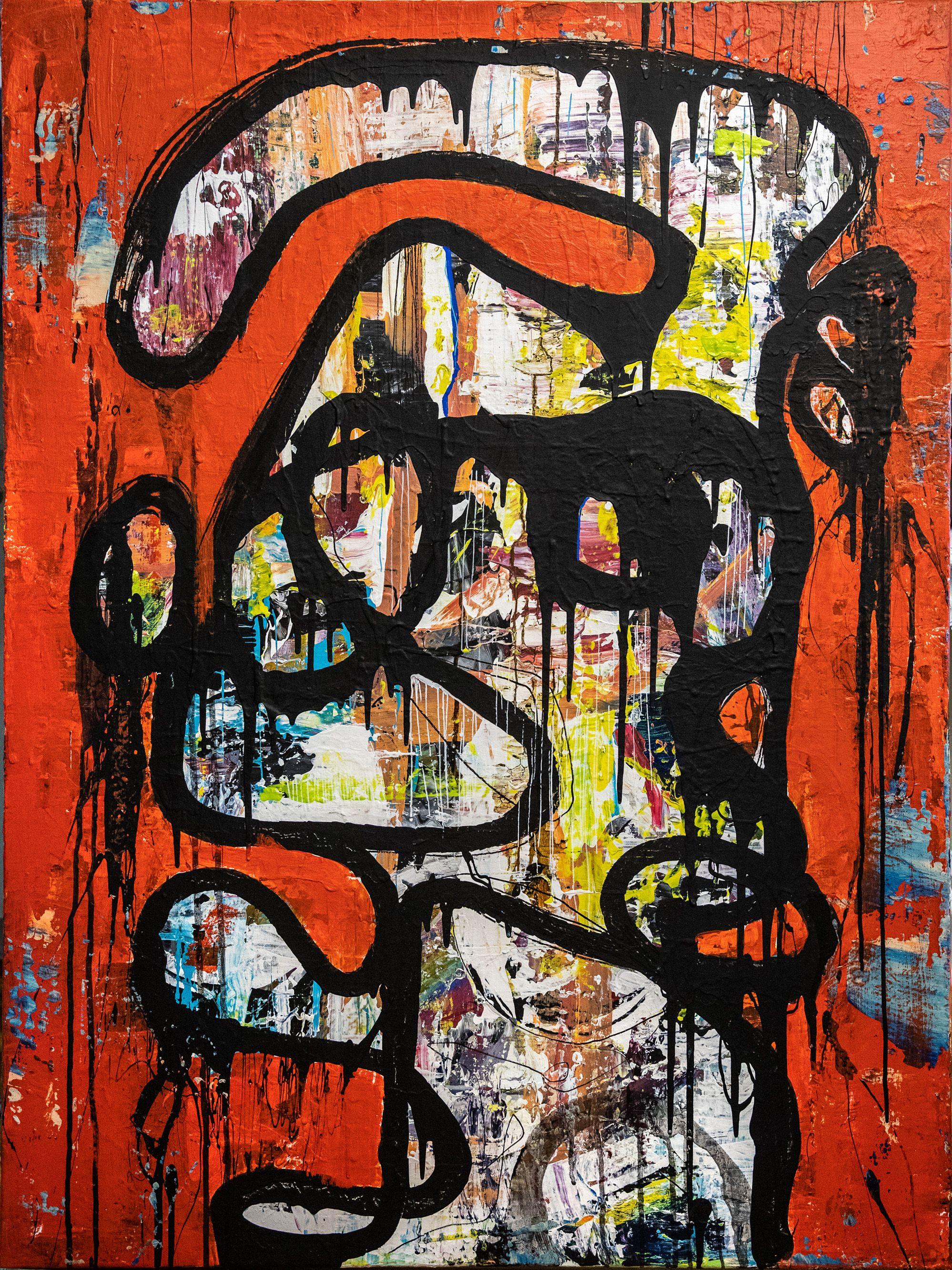 Abstract Painting di Robert Musser - Continua a Marcus, Pittura, Acrilico su tela