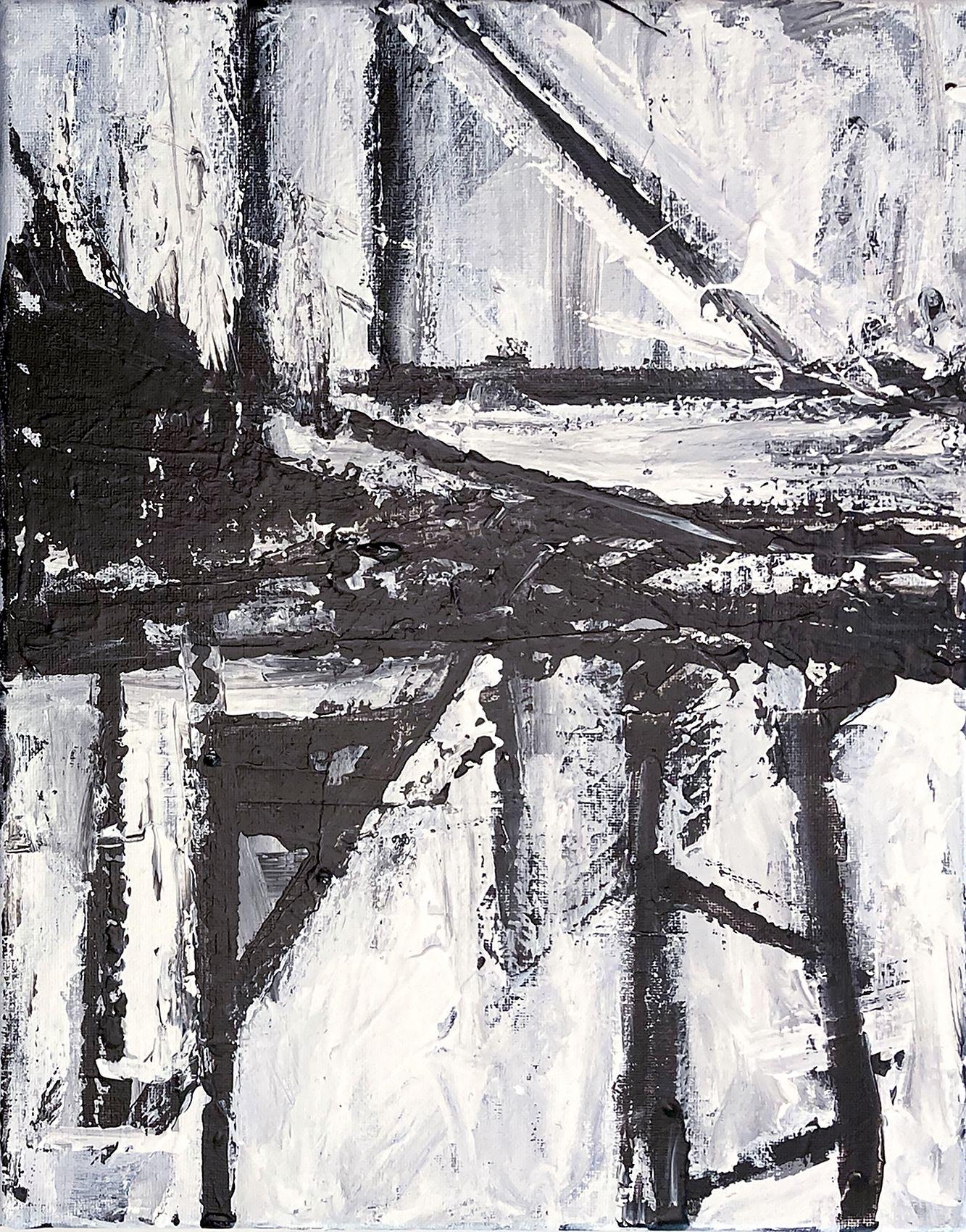 Dueling Franz - Dittico (due dipinti), Pittura, Acrilico su tela - Painting di Robert Musser