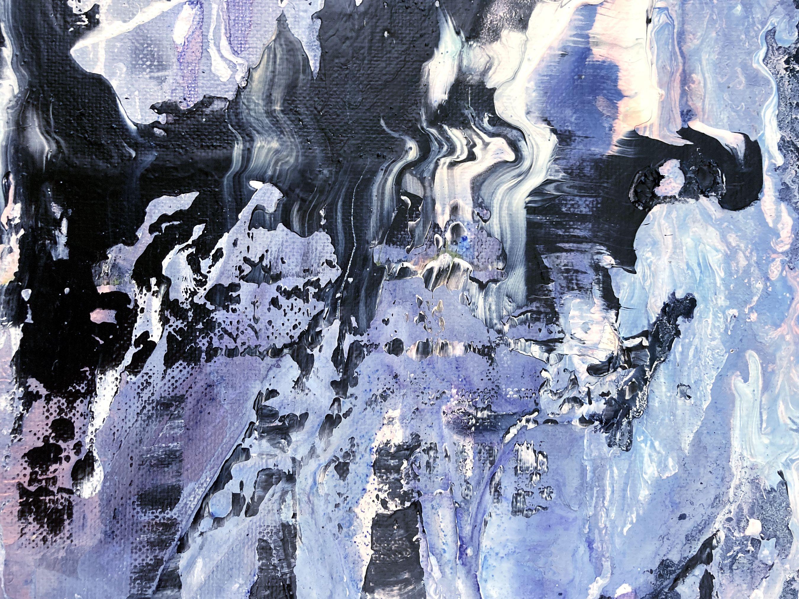 Easy Valley, Pintura, Acrílico sobre lienzo - Abstract Painting Gris de Robert Musser