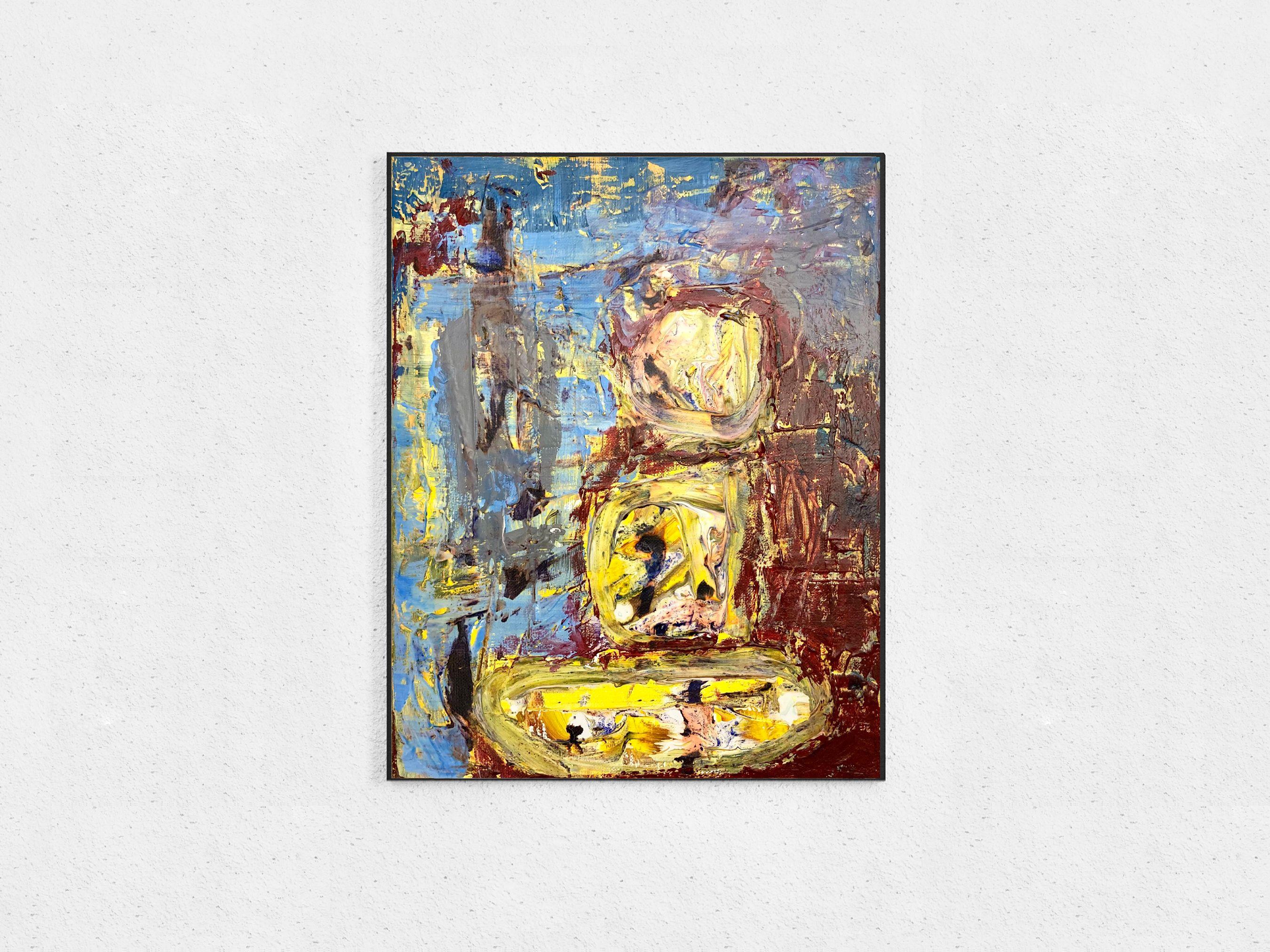 Dorado, Pintura, Acrílico sobre lienzo - Painting de Robert Musser