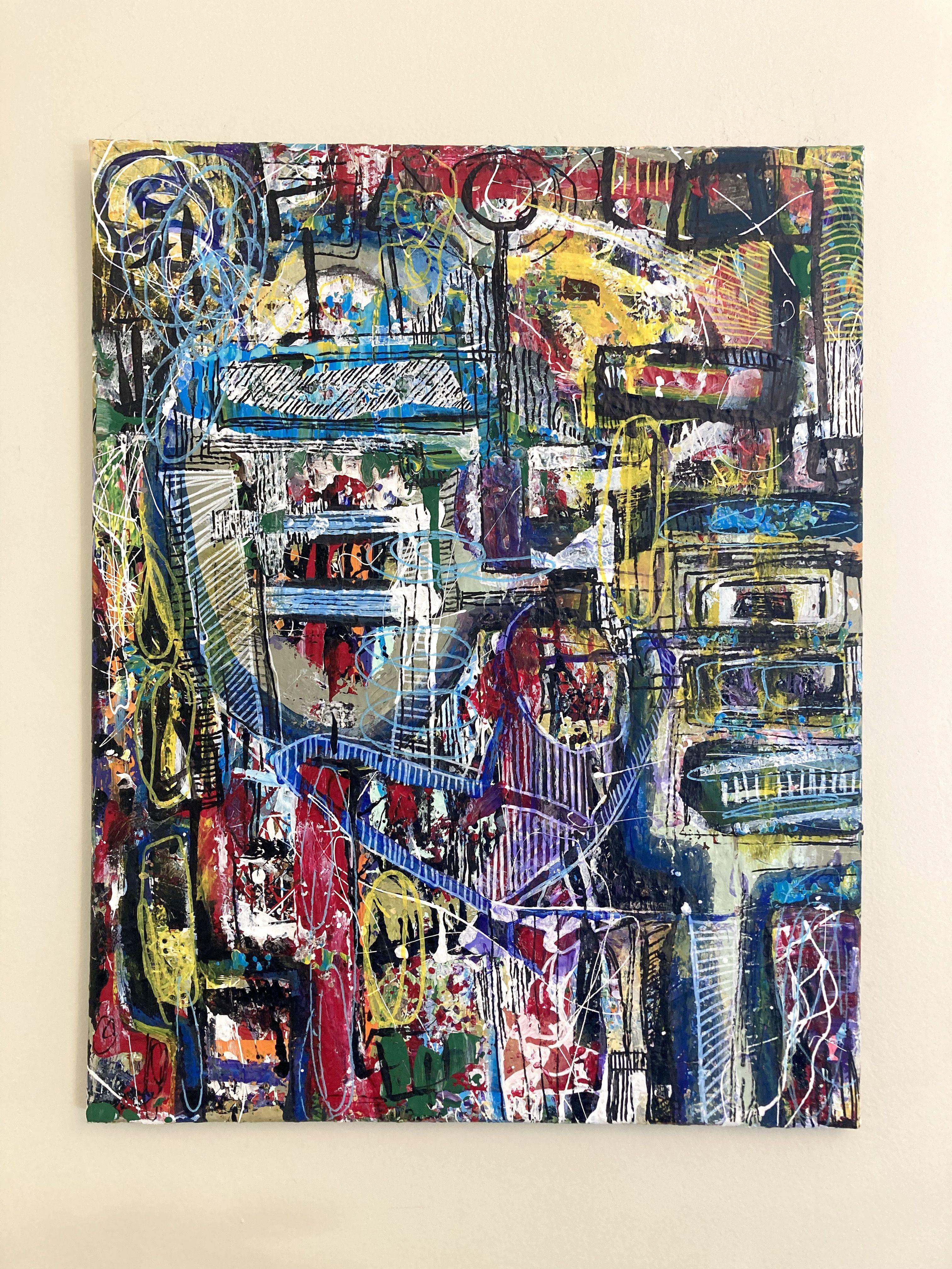 Gowge, Pintura, Acrílico sobre lienzo - Painting de Robert Musser