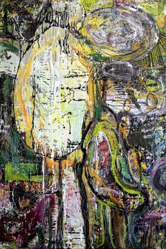 Mind Green Mind, Peinture, Acrylique sur Toile