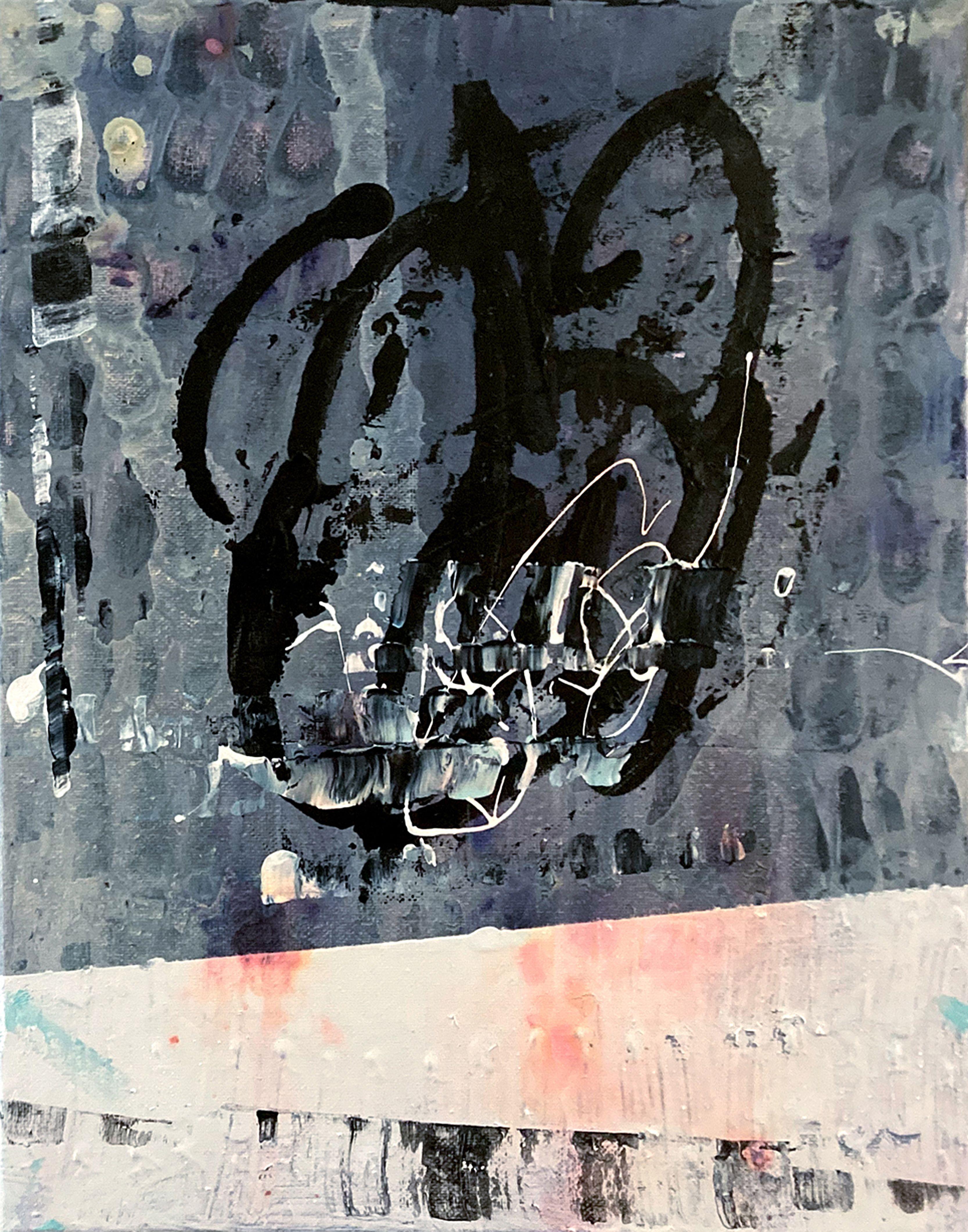 Abstract Painting di Robert Musser - Lune grigie - Dittico (due dipinti), Pittura, Acrilico su tela