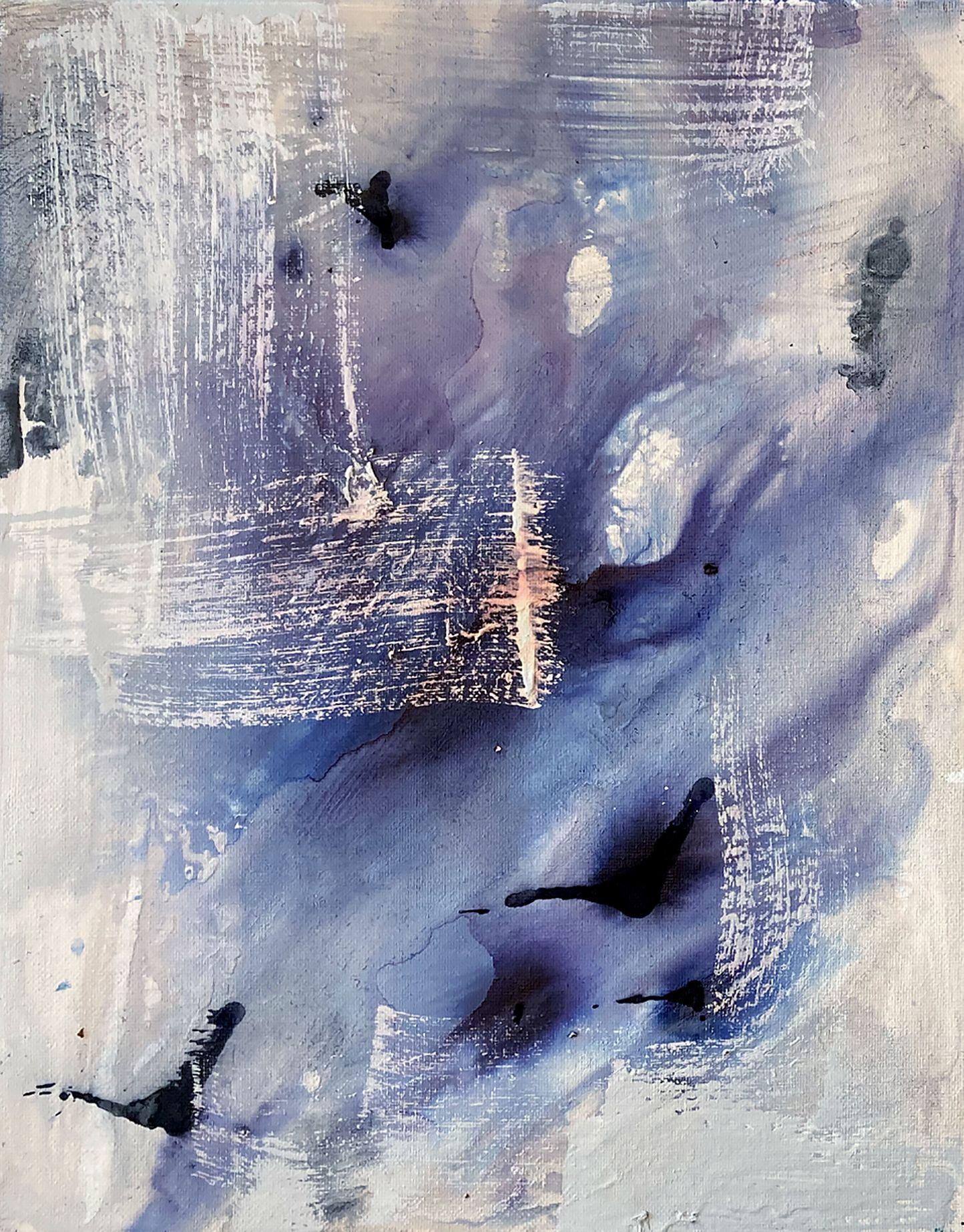 Abstract Painting de Robert Musser - Díptico Río Añil (Dos Cuadros), Pintura, Acrílico sobre lienzo