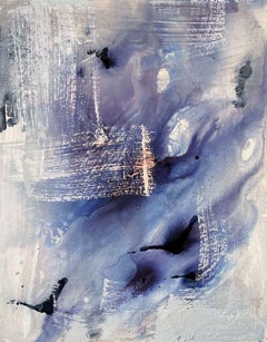 Indigo River Diptych (Two Paintings), Painting, Acrylic on Canvas