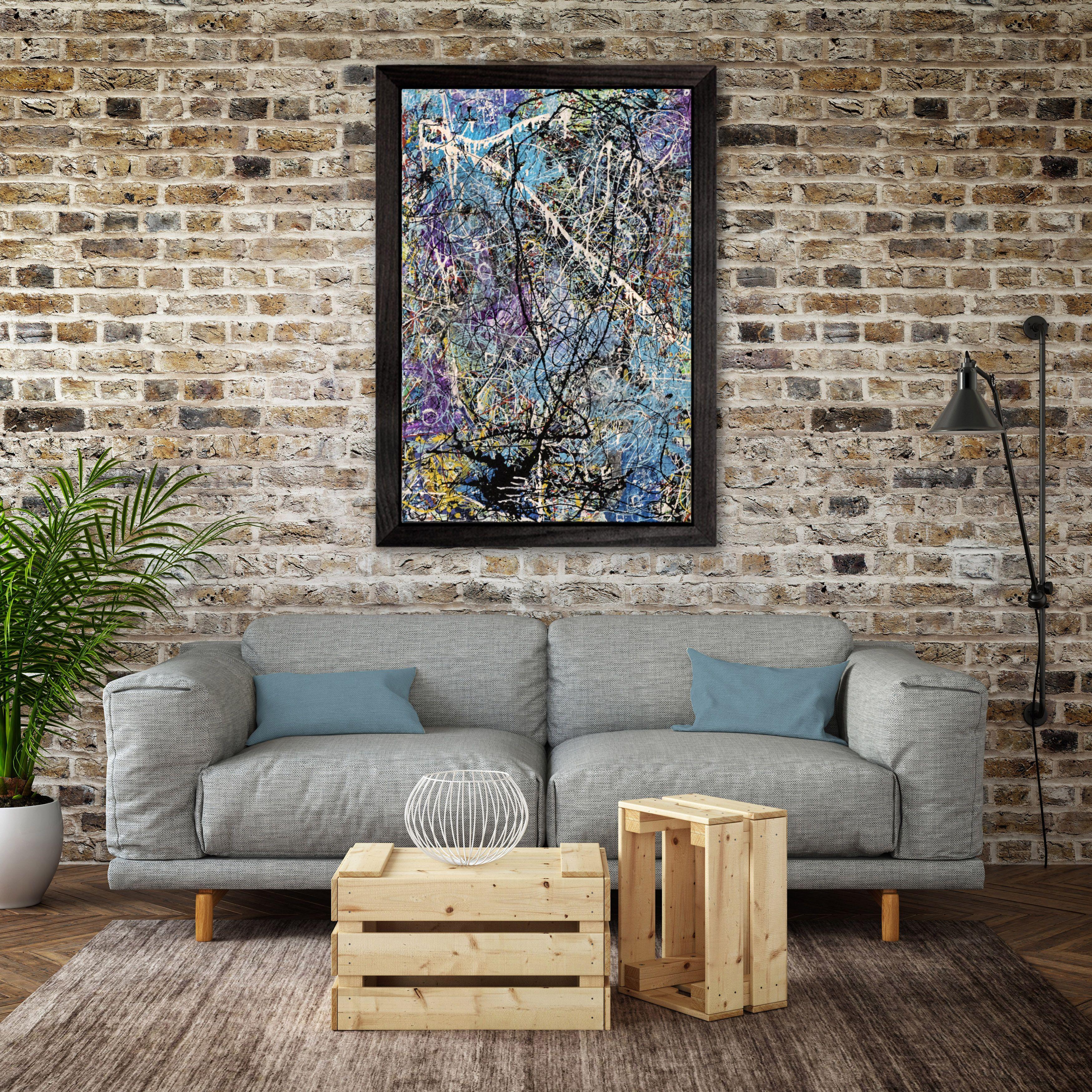 Abstract Painting di Robert Musser - La chiave della città, Pittura, Olio su tela