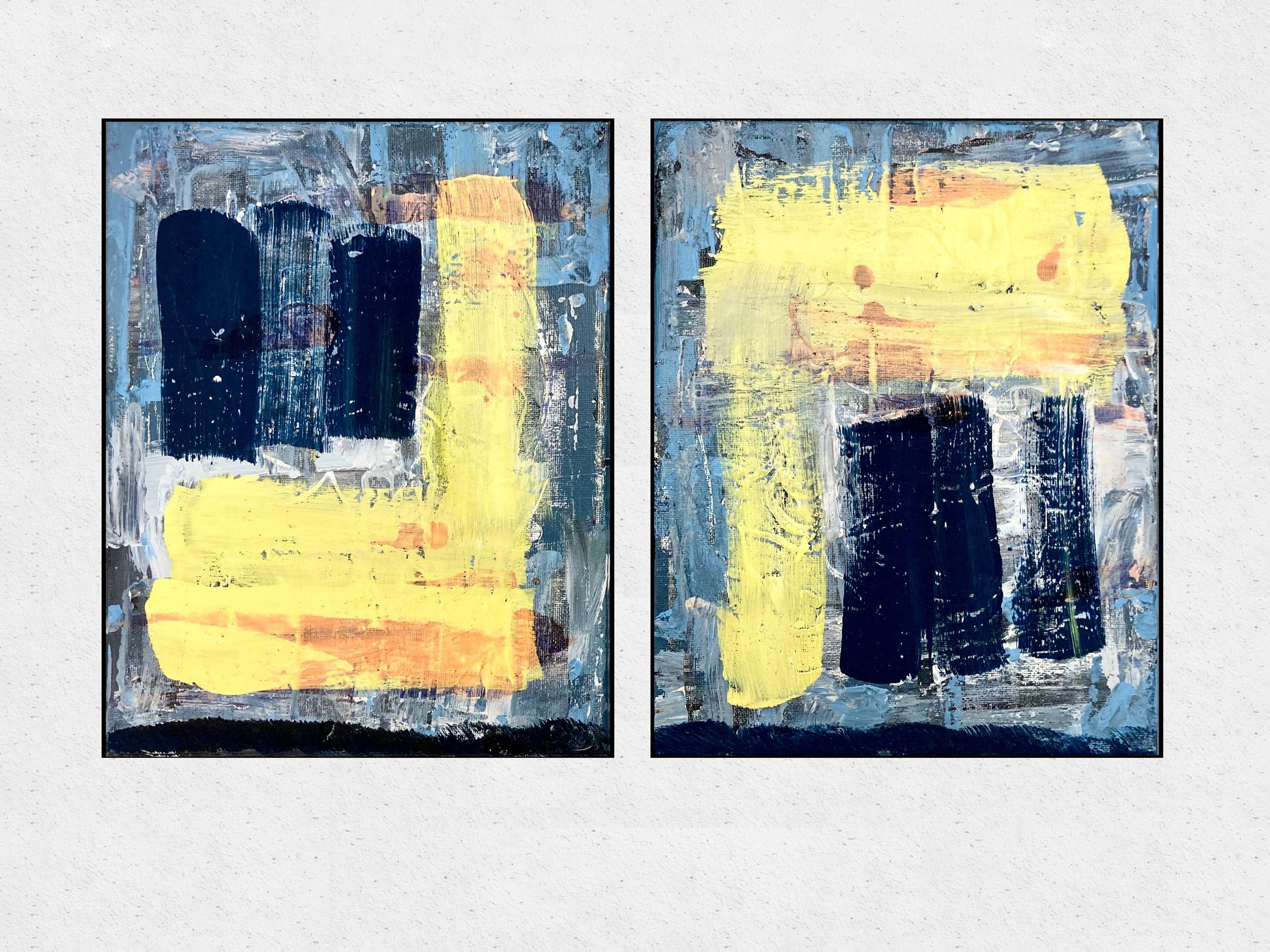 Mellow - Dittico (due dipinti), Pittura, Acrilico su tela - Painting di Robert Musser