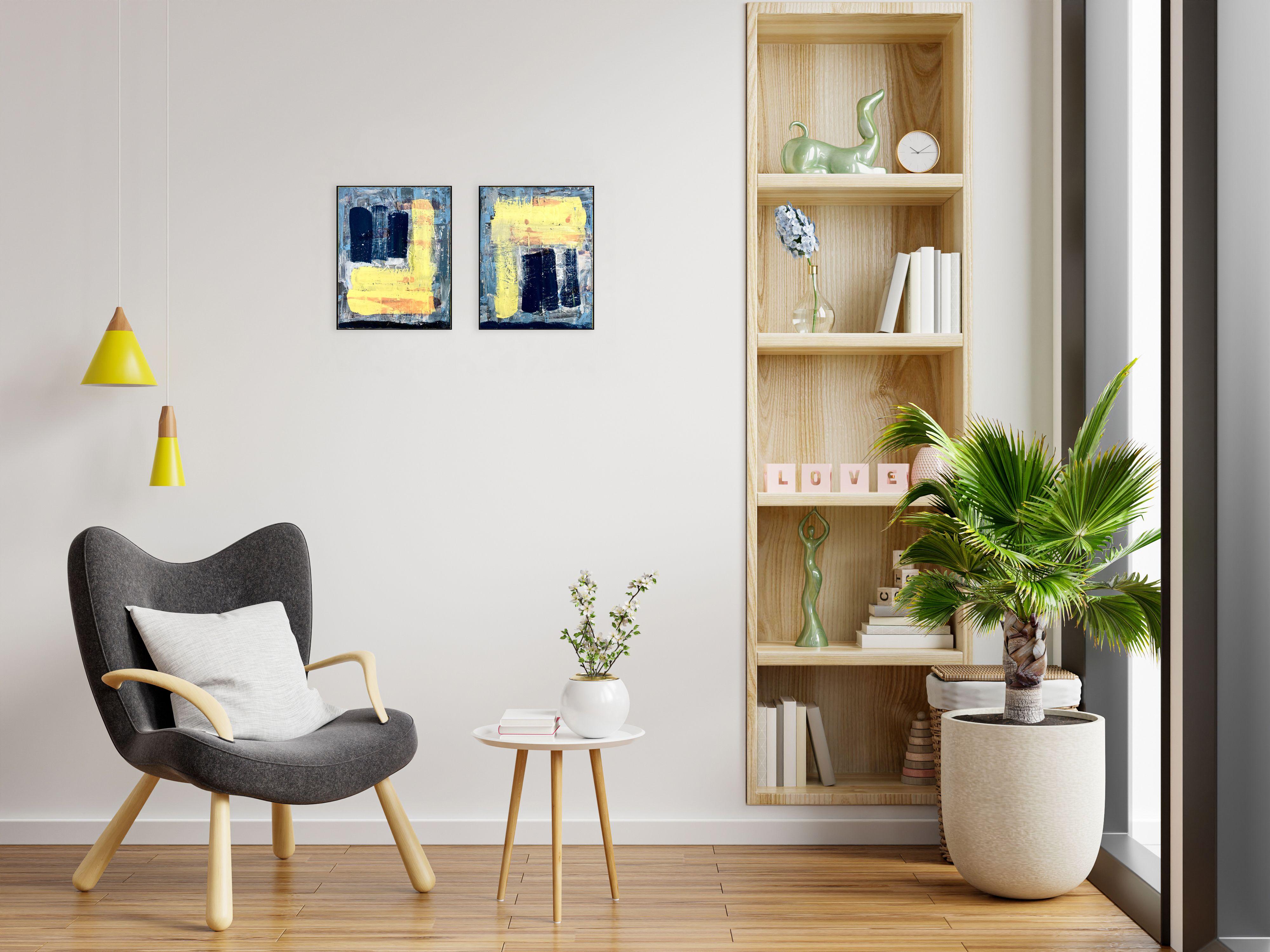 Mellow - Dittico (due dipinti), Pittura, Acrilico su tela - Painting Astratto di Robert Musser