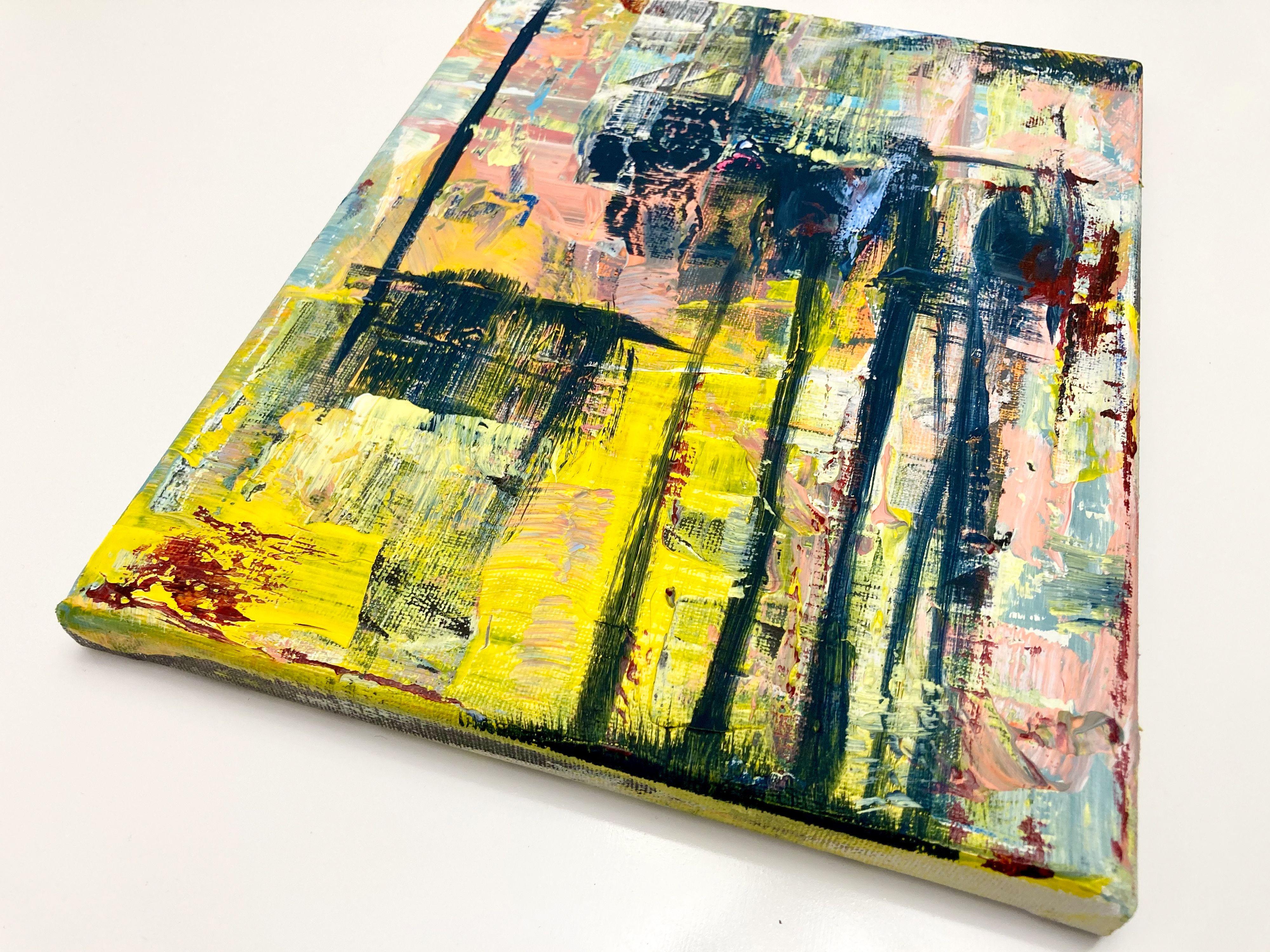 Refract Midwest, Pittura, Acrilico su tela - Abstract Painting Beige di Robert Musser