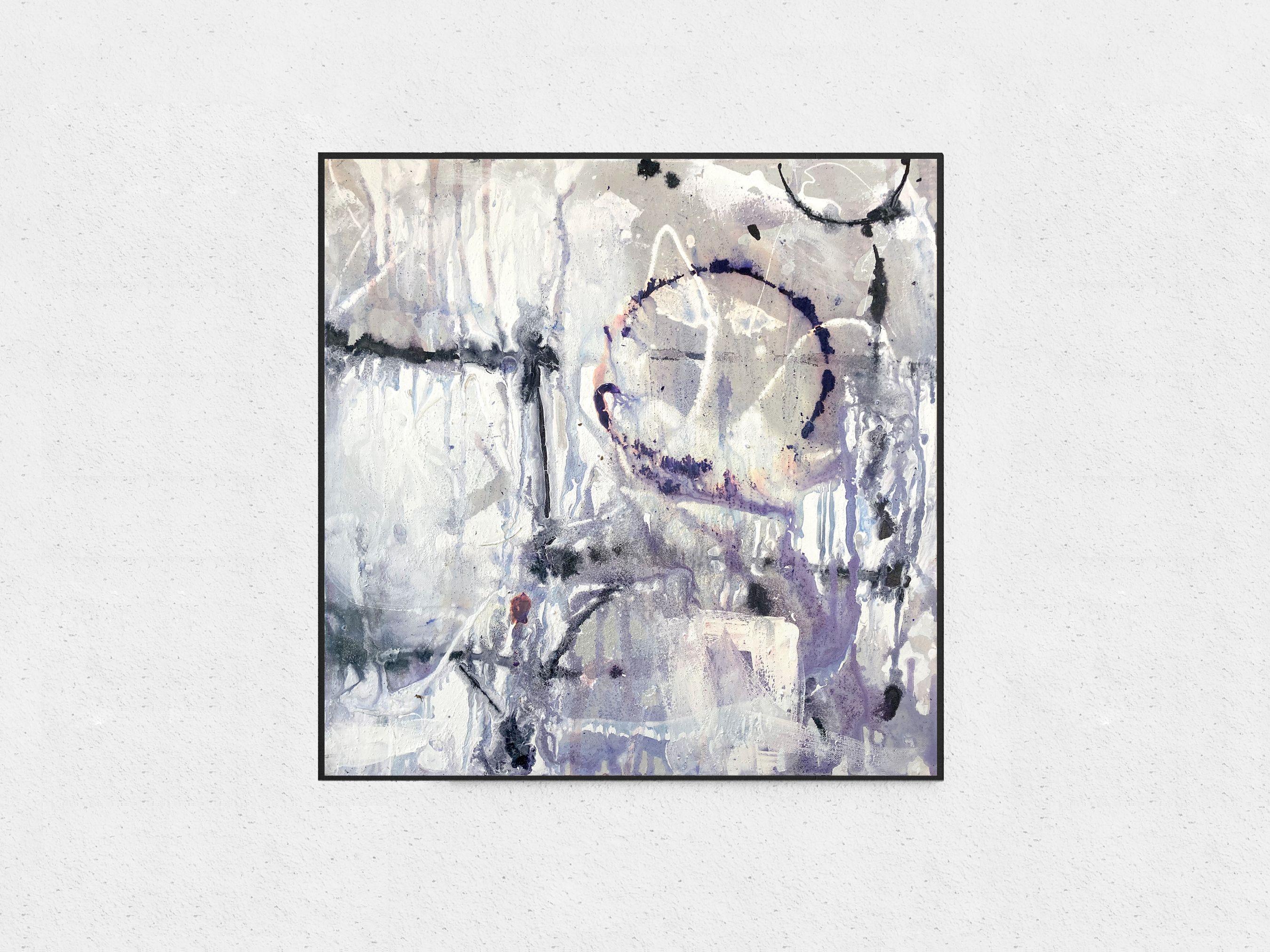 Círculo de nieve, Pintura, Acrílico sobre lienzo - Painting de Robert Musser