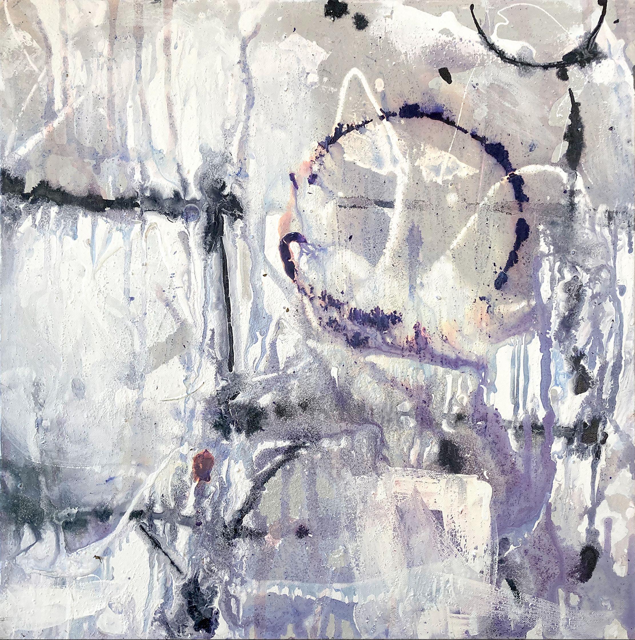 Abstract Painting de Robert Musser - Círculo de nieve, Pintura, Acrílico sobre lienzo