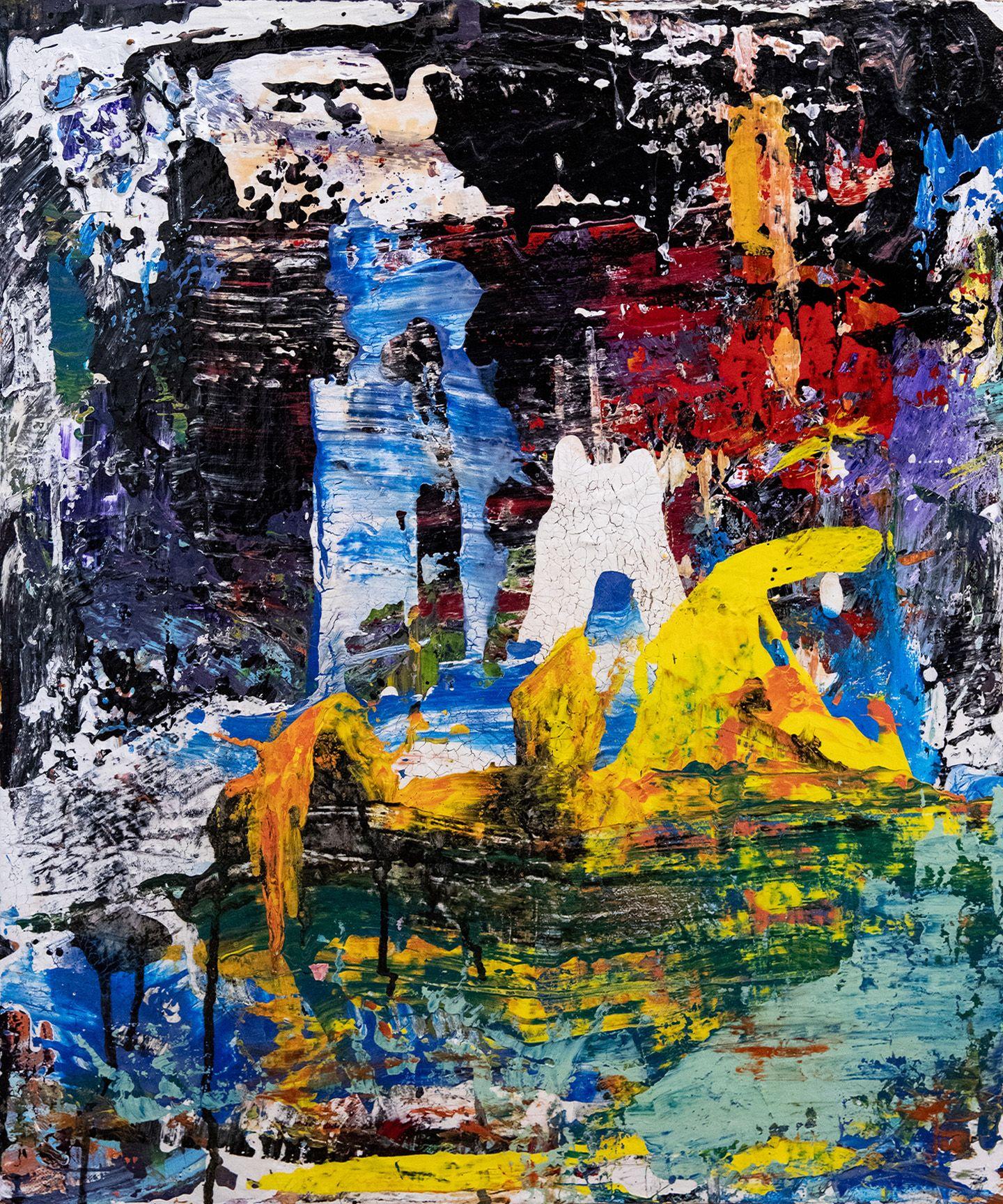 Abstract Painting di Robert Musser - Zone, Pittura, Acrilico su tela