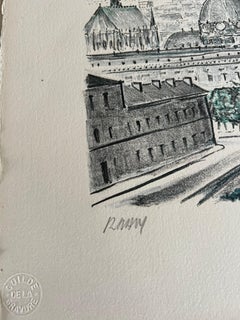 Litografia di Parigi Sette Ponti, Edizione limitata firmata 192/200