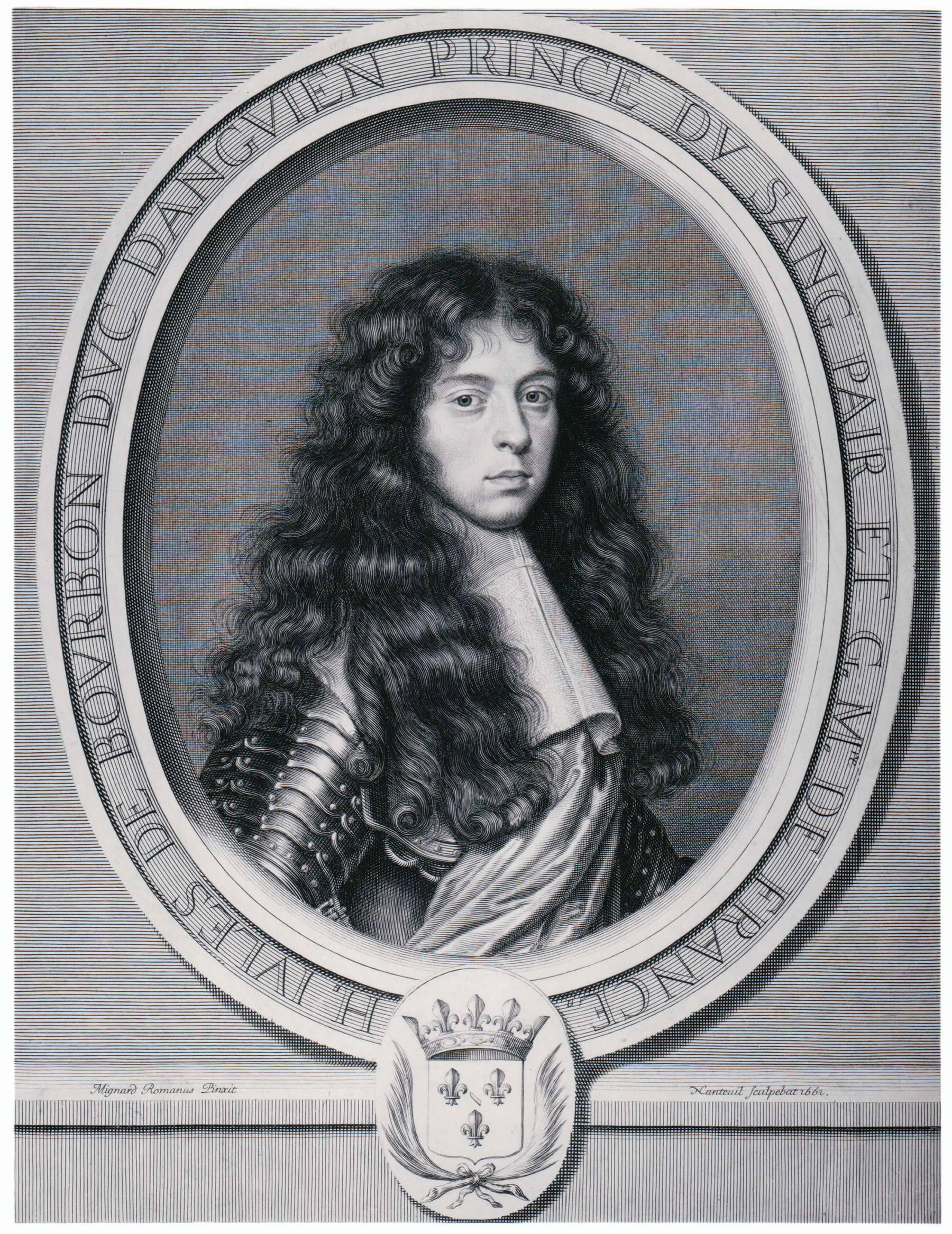 Robert Nanteuil Portrait Print - Henri-Jules de Bourbon, Duc d'Enghien (1st State)