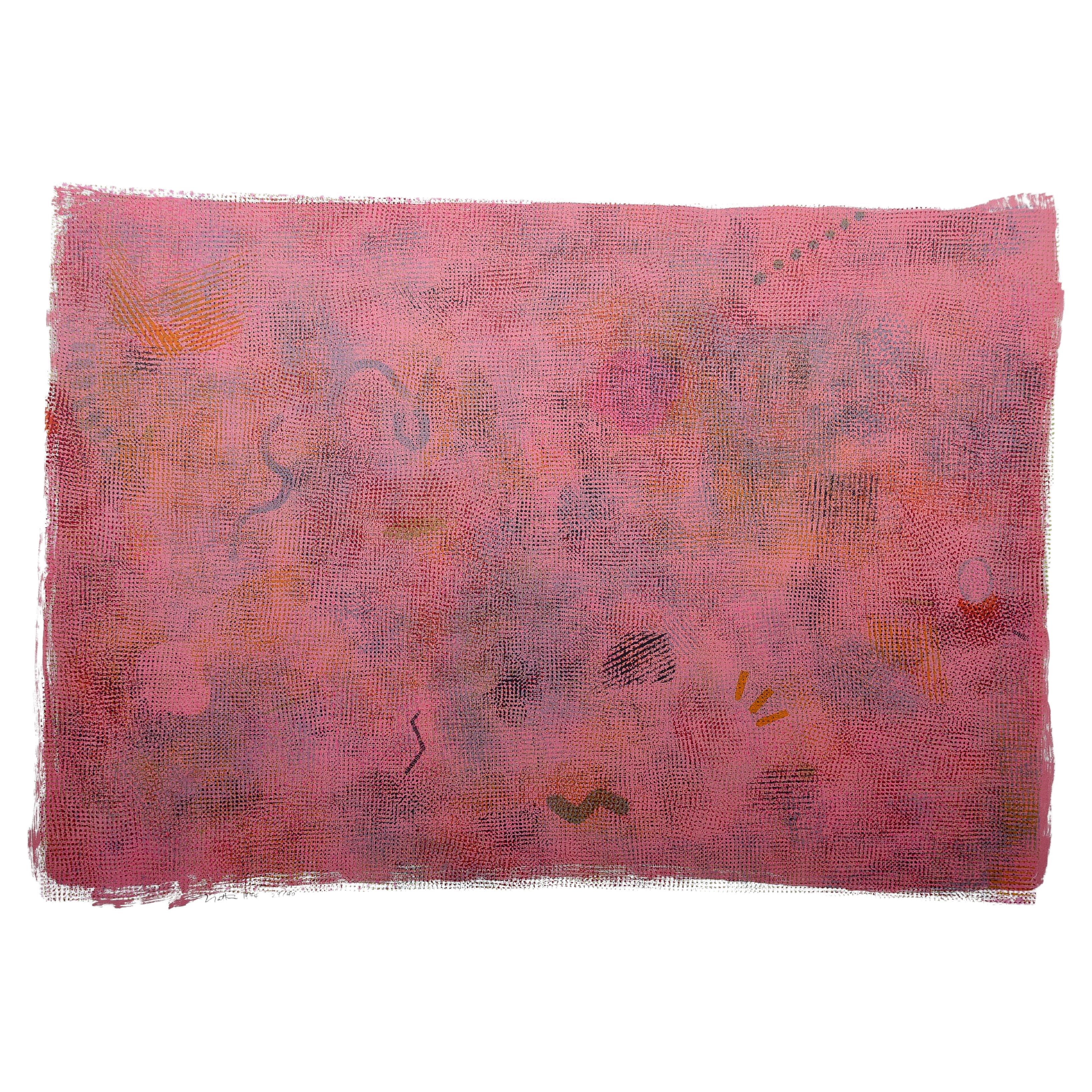 Robert Natkin -27/40 1974 Lithographie. Nie gerahmt - leuchtende Farben - fein - 9400