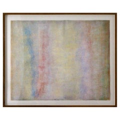 Robert Natkin Bath-Apollo Series Signed Acrylic Painting on Paper 1977 Framed