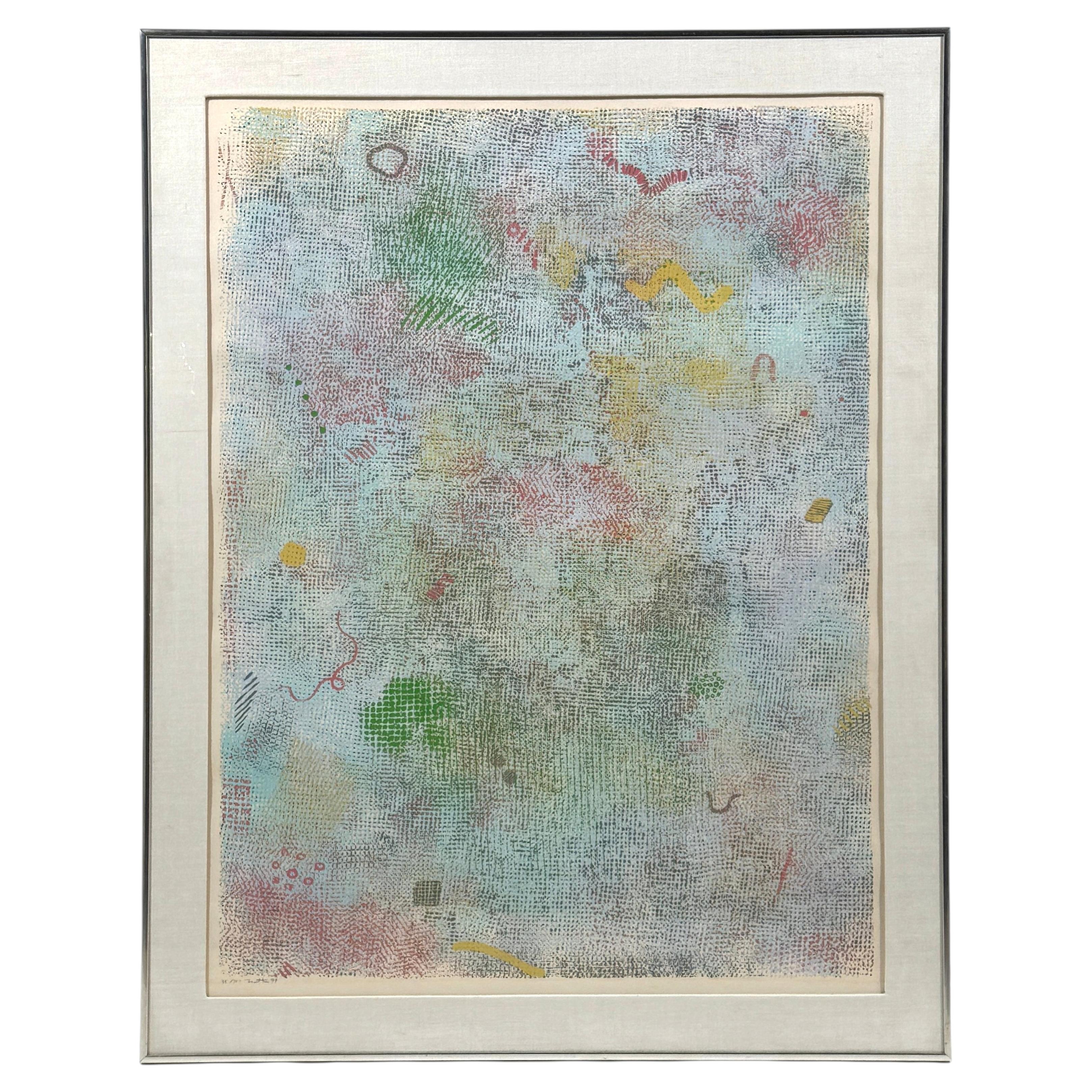 Pre-owned 1stdibs Robert Natkin Lithograph "intimate Lighting" In Gray