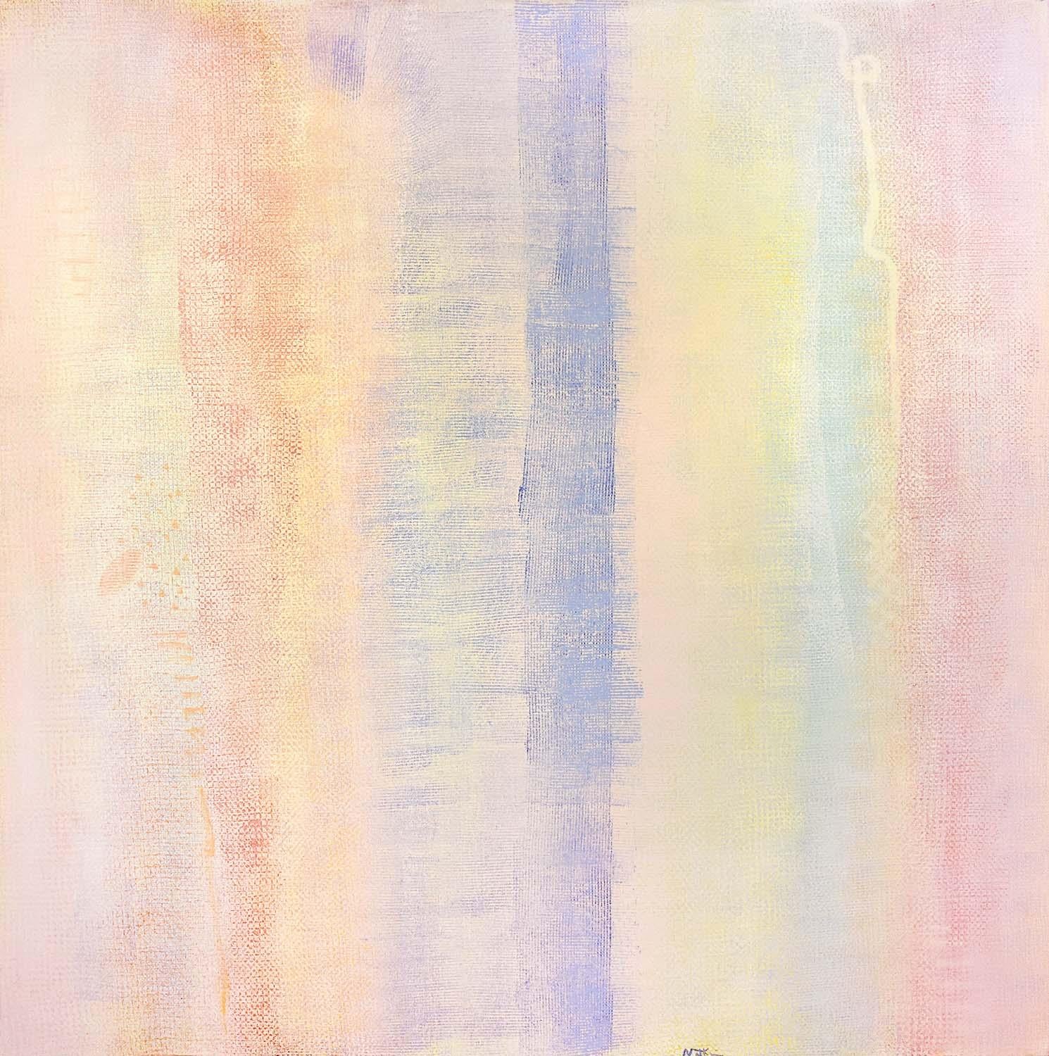 Abstract Painting di Robert Natkin - Bagno Apollo Serie "Sguardo Blu
