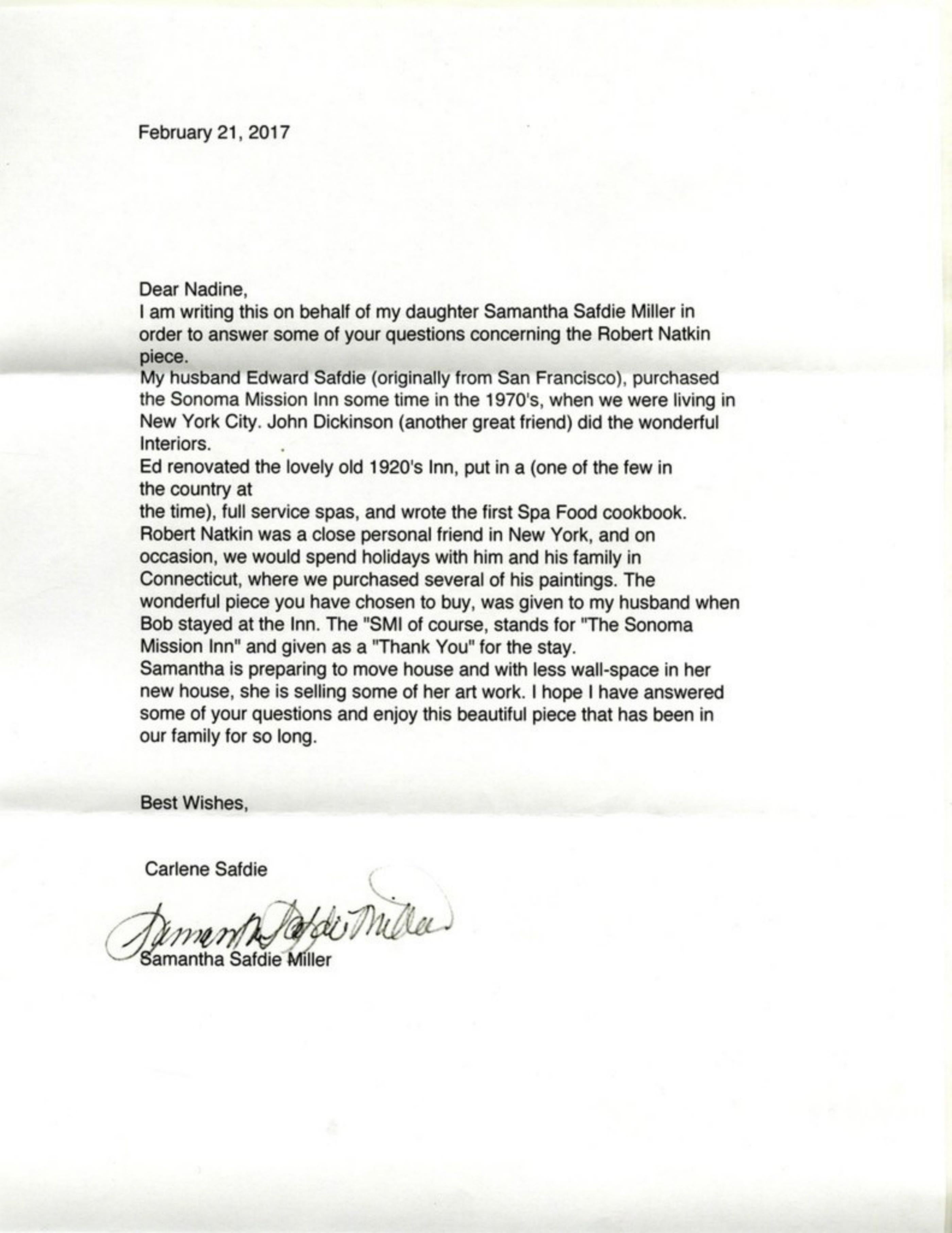 Robert Natkin
Lyrische Abstraktion für das Sonoma Mission Inn, Sonoma, Kalifornien, 1990
Acryl auf Papier Gemälde mit collagiertem Element
Zweimal vom Künstler signiert: mit der Aufschrift 