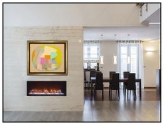 Robert Natkin Original Acrylic Painting Large Signed Modern Abstract Framed Art