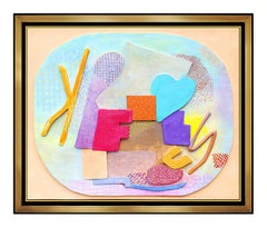 Robert Natkin Original Relief Sculpture Acrylic Painting Large Signed Abstract