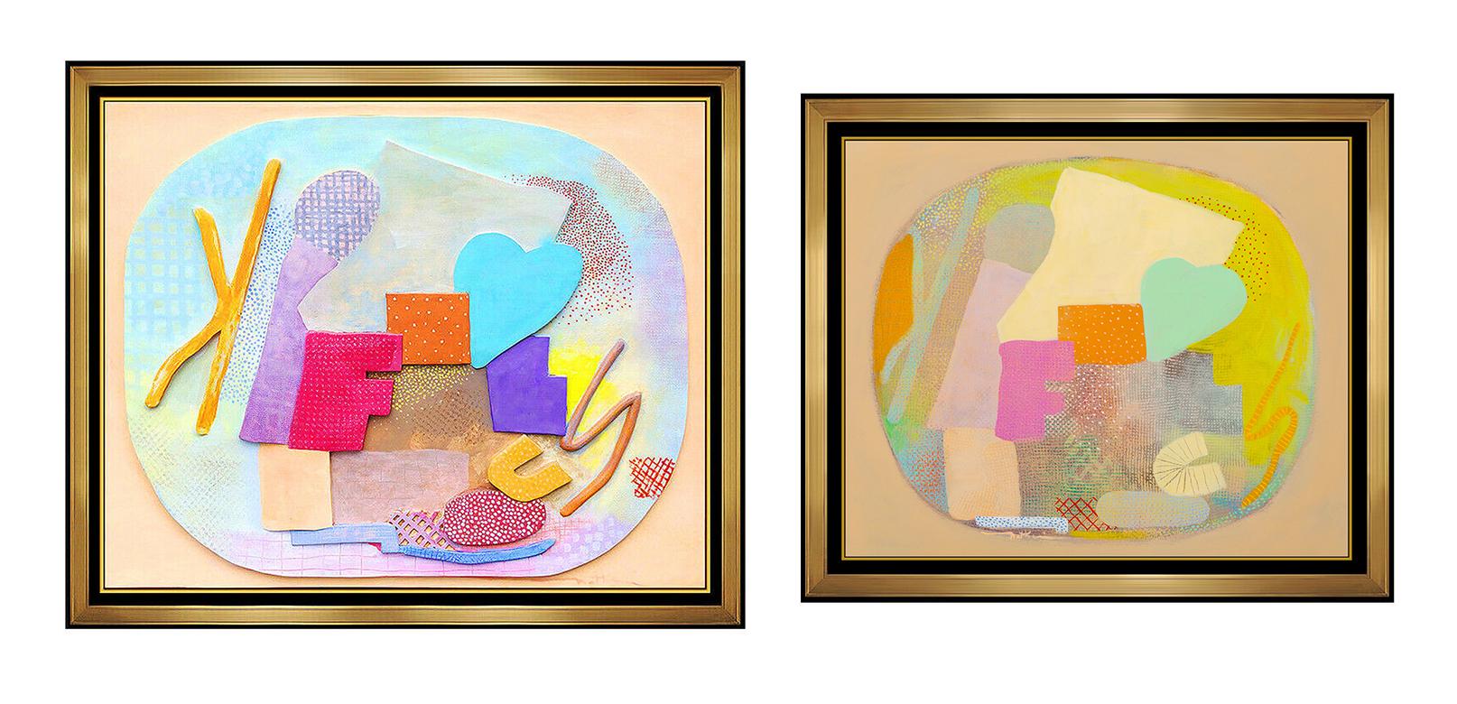 Robert Natkin Authentic, Large and Entirely Original Hand Painted Relief Sculpture and Acrylic Painting, which was a Study for the Sculpture, both Professionally Custom Framed and listed together with the Submit Best Offer option

Accepting Offers