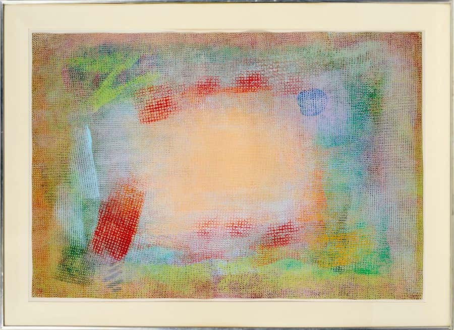 Untitled NY Abstract Expressionist acrylic on paper 1976