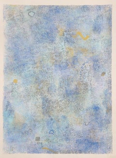 L'éclairage intime : Blue, sérigraphie expressionniste abstraite de Robert The Natkin