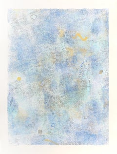 Intimate Lighting: Blue, Large Abstract by Robert Natkin 1974